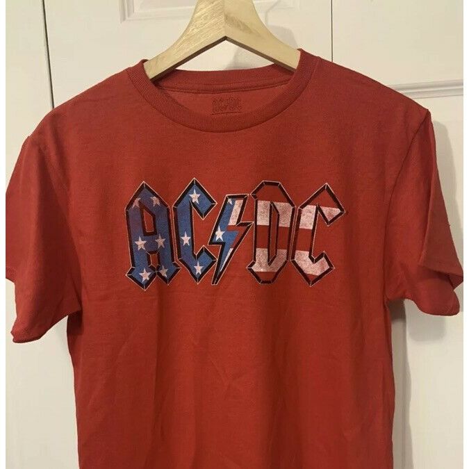 Streetwear AC/DC Red White And Blue Men T-SHIRT ADULT SIZE L RED White ...