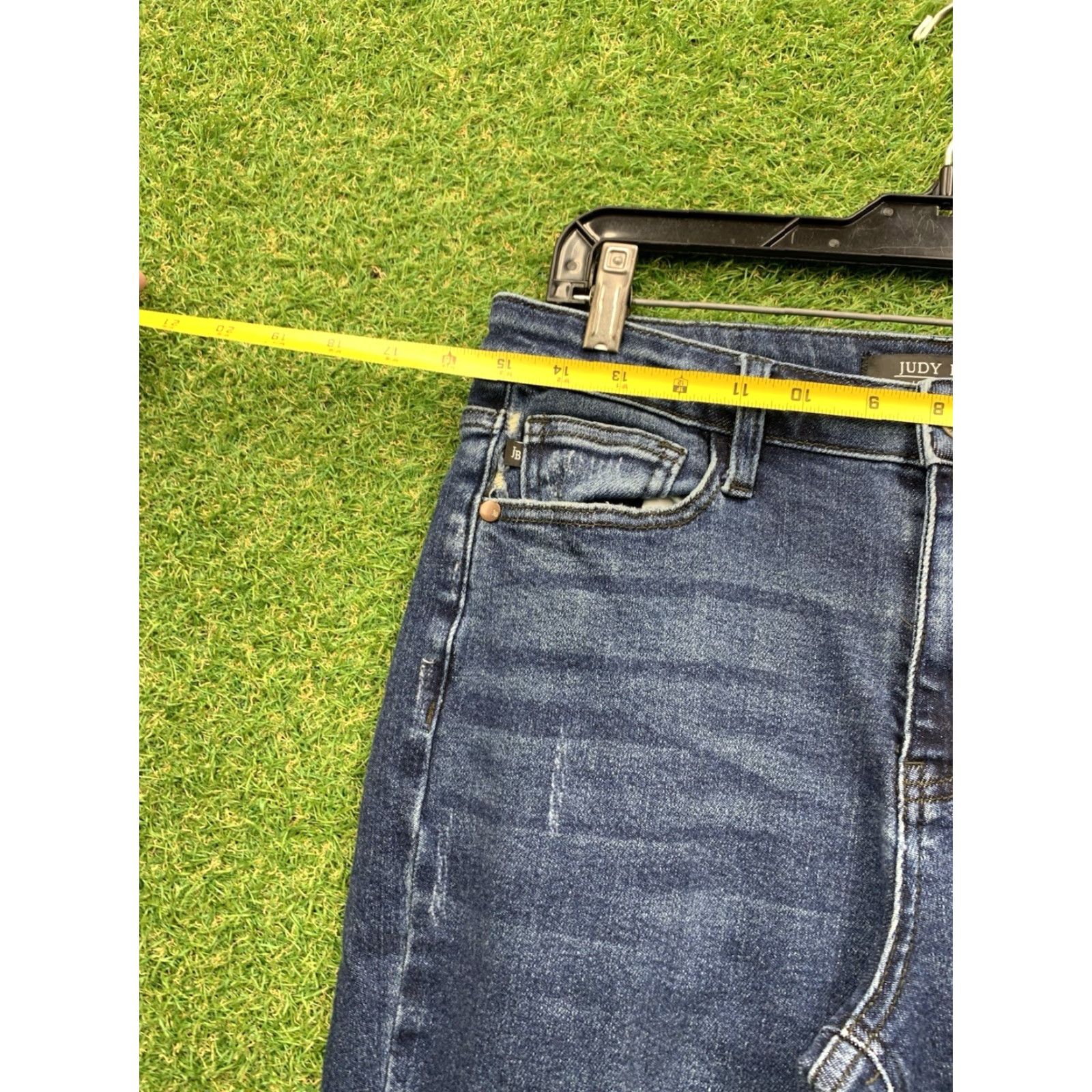 Vintage Judy Blue Jeans Womens 29 Regular Stretch Distressed 5-Pocket Blue Denim JB88706 Jeans Size 29" - 6 Thumbnail
