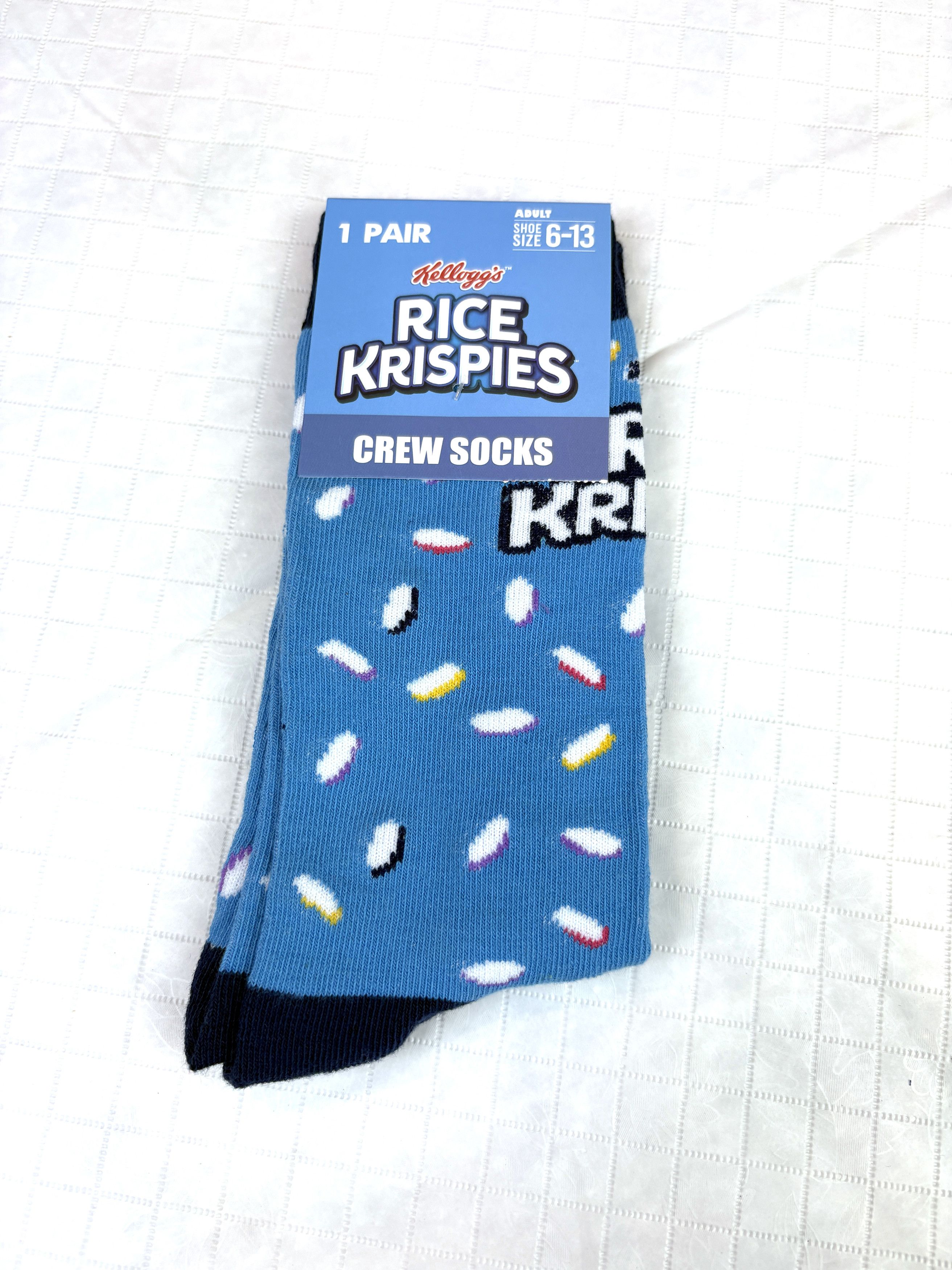 Other Kellogg's Rice Krispies crew socks Adult shoe sizes 6–13 Size ONE SIZE - 4 Thumbnail