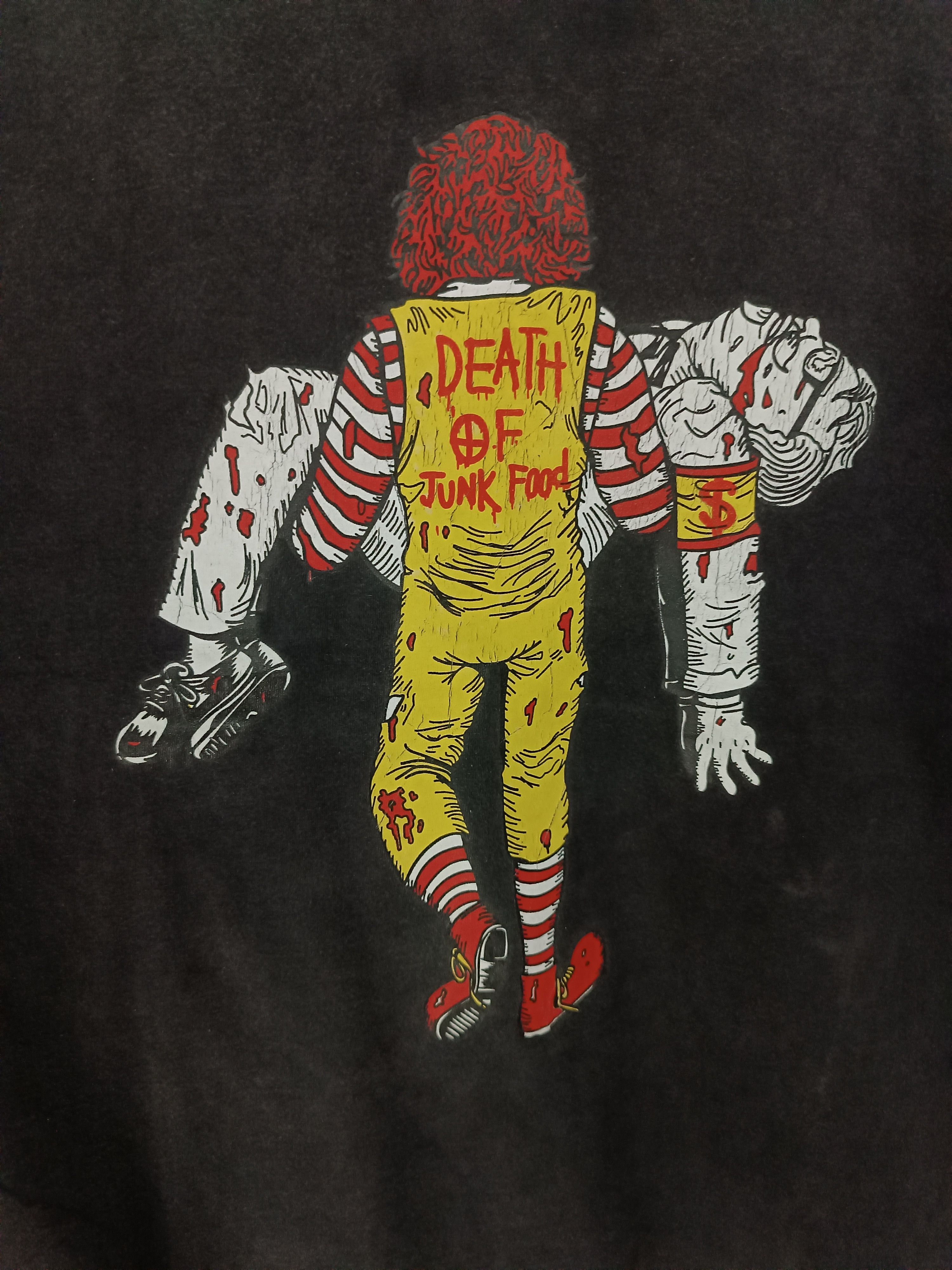 Other THRASHED FADED VINTAGE Y2K DEATH OF JUNKFOOD MCDONALD KFC Size US L / EU 52-54 / 3 - 10 Thumbnail
