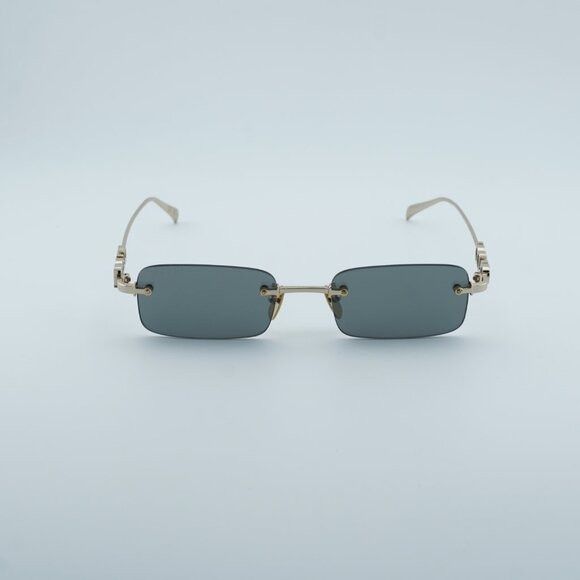 Gucci Gucci GG1808S 003 Sunglasses Gold Rectangle Frame, Grey Size ONE SIZE - 5 Thumbnail