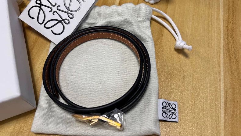 Loewe LOEWE size 75cm Amazona smooth padlock buckle belt Size ONE SIZE - 3 Thumbnail
