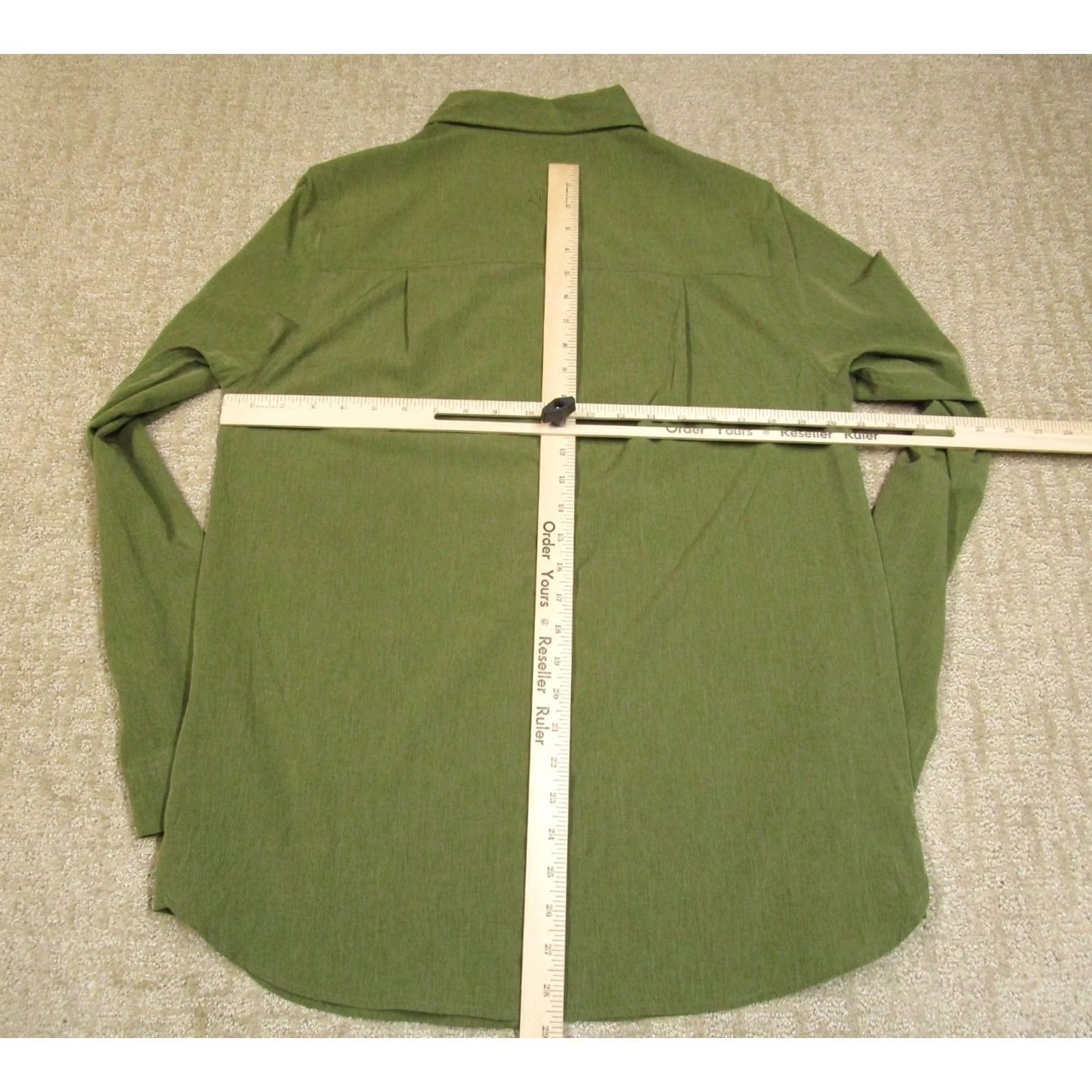 Vintage Burlebo Shirt Men Medium Green Golf Performance Long Sleeve Button Down Wicking Green Shirt Casual Mens Burlebo Button Up Shirt Regular Fit Size US M / EU 48-50 / 2 - 4 Thumbnail