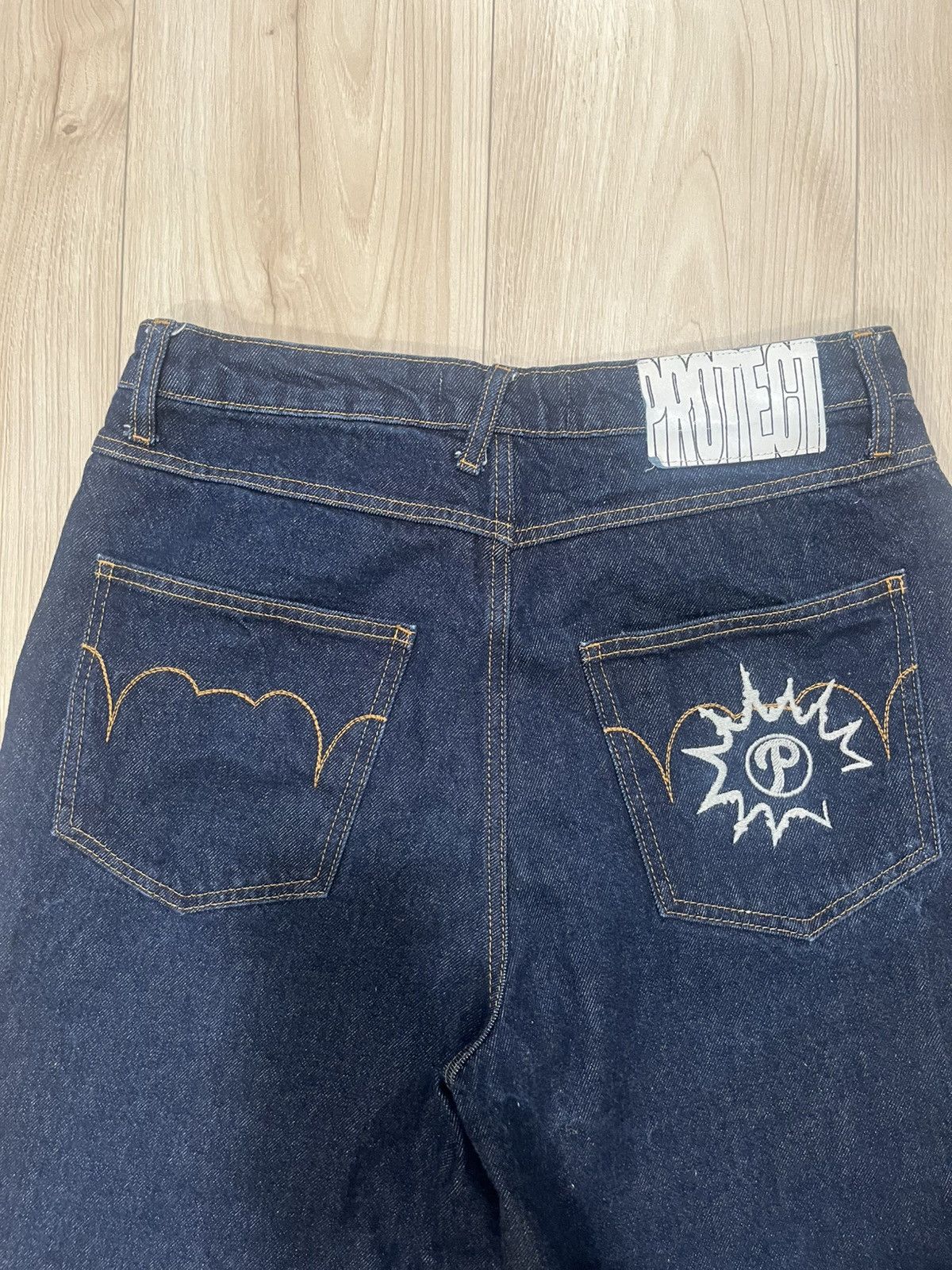 Japanese Brand × Vintage Protect London baggy Denim size Medium Size US 30 / EU 46 - 3 Thumbnail