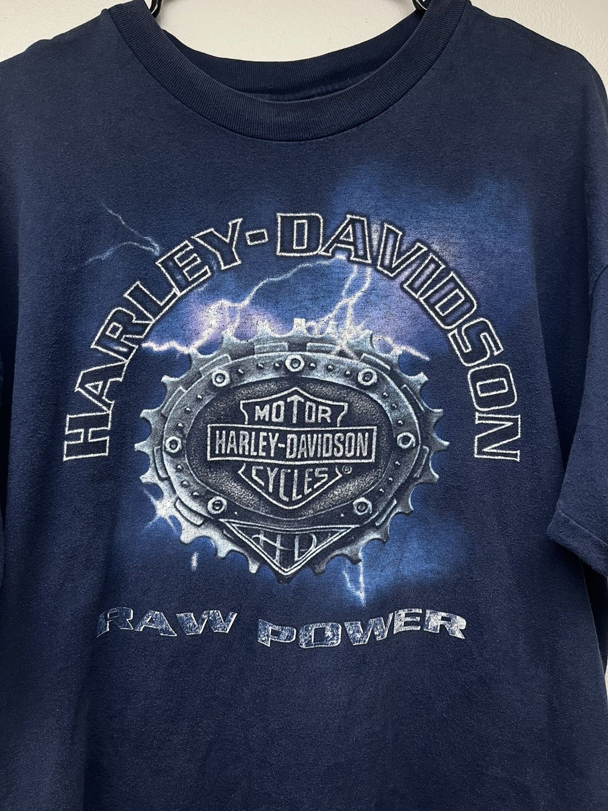 Harley Davidson Harley Davidson Las Vegas Raw Power Lightning Gear Tshirt Size US XL / EU 56 / 4 - 2 Thumbnail