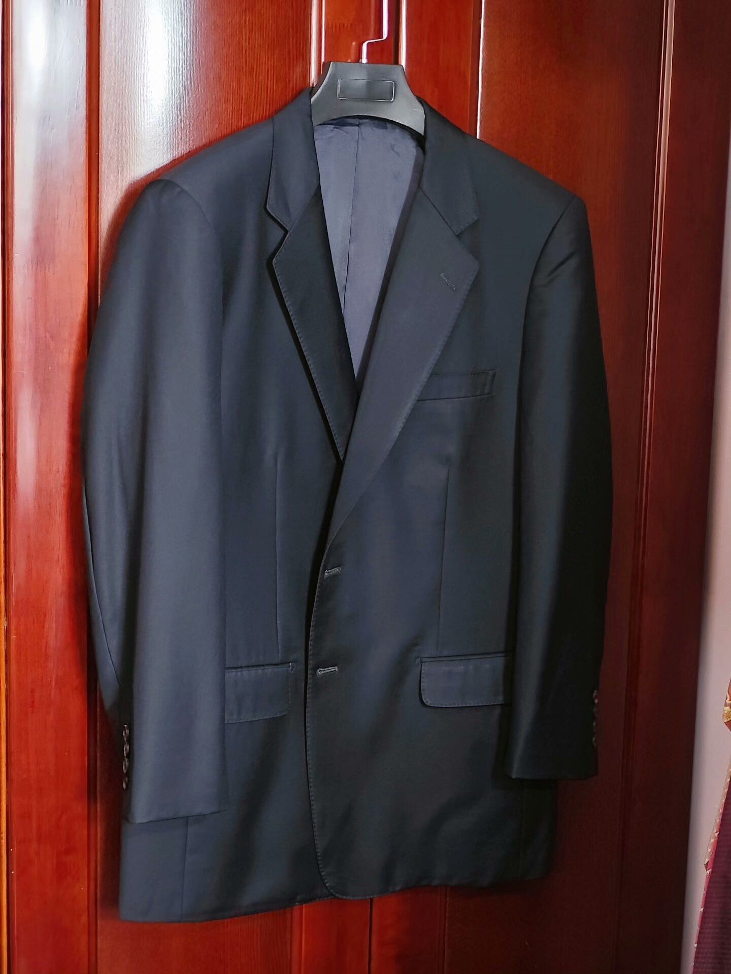 Ermenegildo Zegna Zegna Trofeo Black Wool Blazer Size US L / EU 52-54 / 3 - 1 Thumbnail