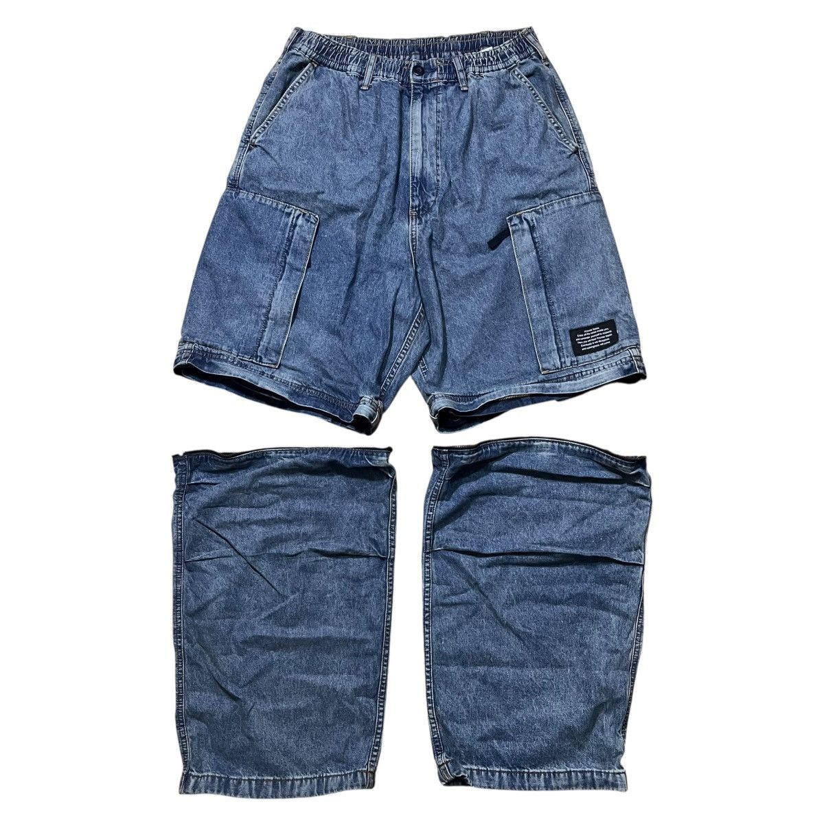 GU × Undercover GU x Undercover Baggy Style Convertible Wide Cargo Pants Size US 29 - 1 Thumbnail