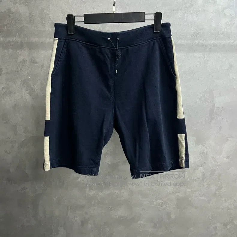Hermes zize M Dark Blue Knitted Mid-Rise Casual Shorts
