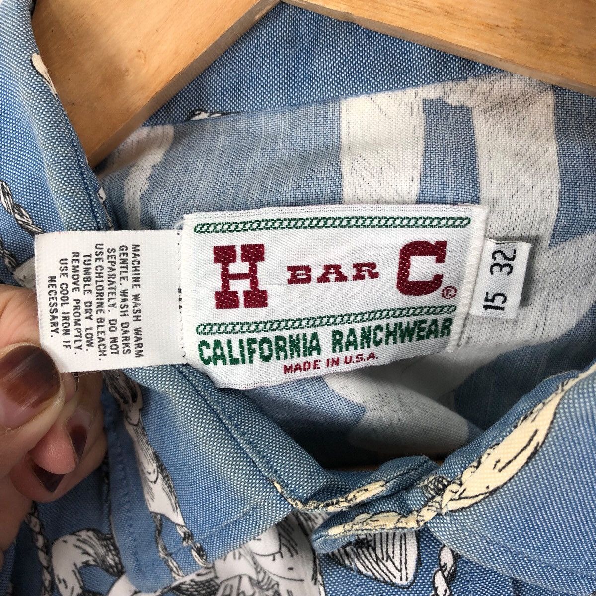 Vintage Vintage 70s 80s H BAR C CALIFORNIA Ranchwear Western Shirt Size US M / EU 48-50 / 2 - 4 Thumbnail