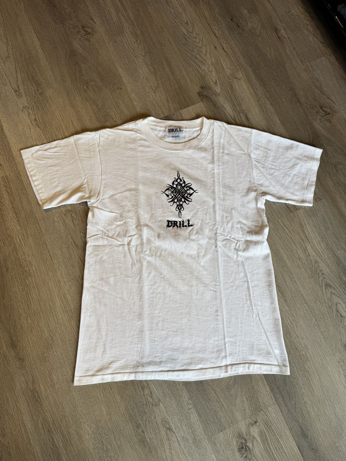 Vintage VINTAGE 90’S DRILL WHITE T SHIRT Size US M / EU 48-50 / 2 - 4 Thumbnail