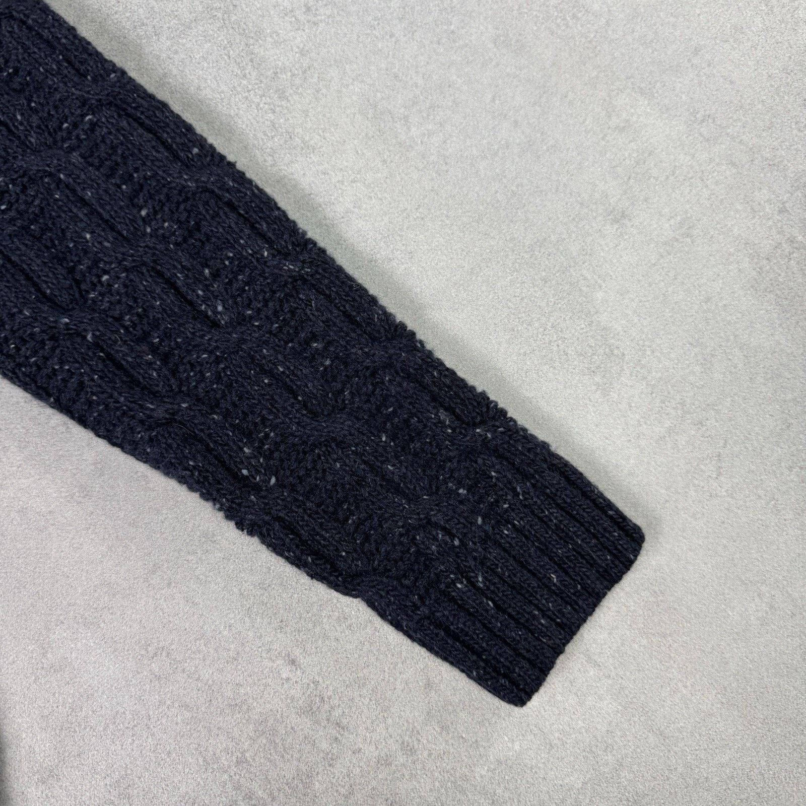 Barbour Barbour Beacon Brand Cable Knit Men Wool Sweater Size L Blue Size US L / EU 52-54 / 3 - 2 Thumbnail