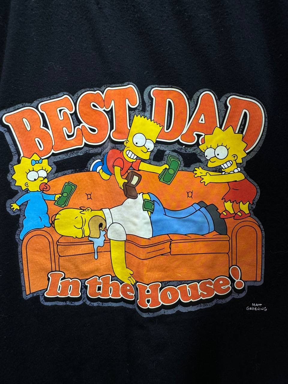 Cartoon Network Vintage The Simpsons T- Shirt 2006 Rare Best Dad Size US XXL / EU 58 / 5 - 9 Thumbnail
