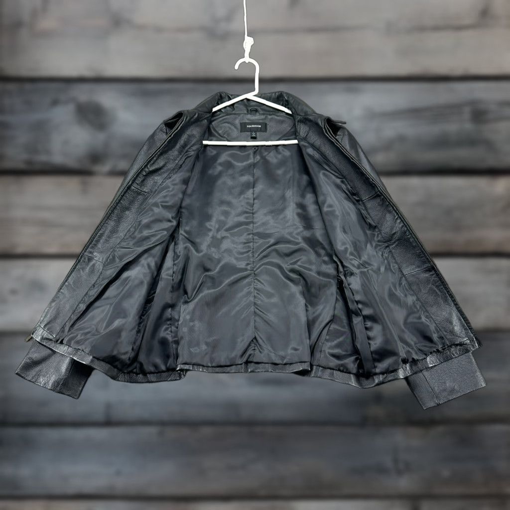 Vintage VINTAGE Colebrook Jacket Womens L Black Bomber Genuine Leather Real Full Zip 90s Size L / US 10 / IT 46 - 1 Thumbnail