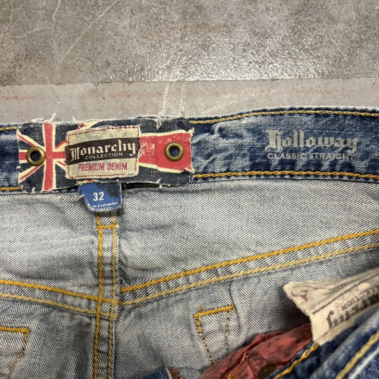 Vintage Vintage Y2K/2000s Baggy Distressed Holloway Monarchy Jeans Size US 32 / EU 48 - 8 Thumbnail