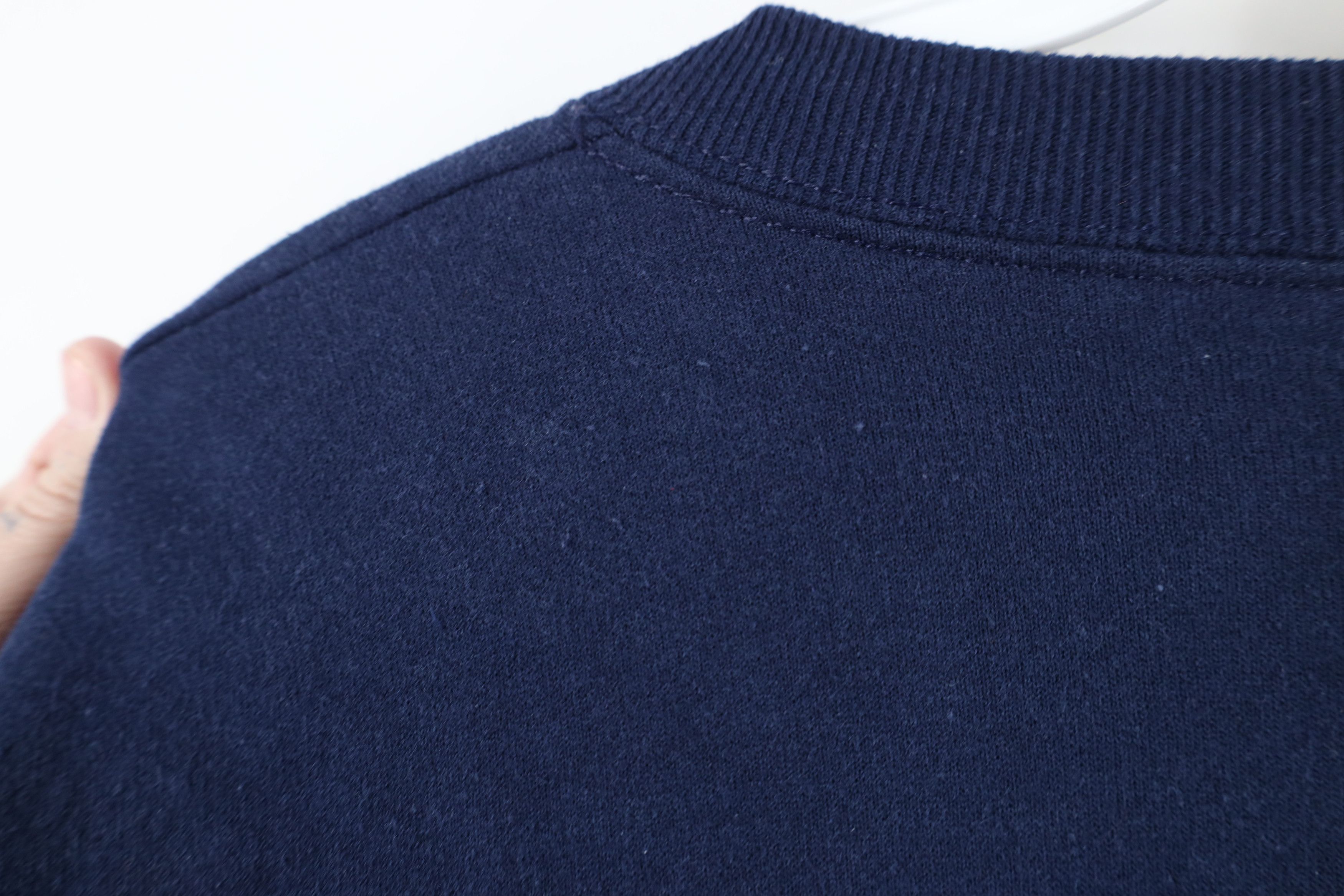 Vintage Vintage 90s Streetwear Heavy Crewneck Sweatshirt Navy Blue Size US XXL / EU 58 / 5 - 8 Thumbnail