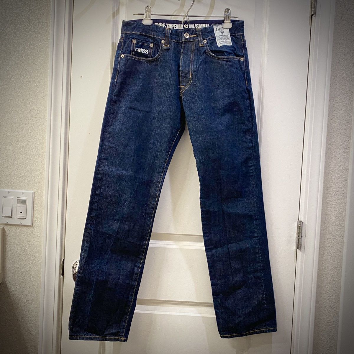 image of Neighborhood Cmss Raw Denim Mens Size Small Made In Japan in Raw Oz Denim