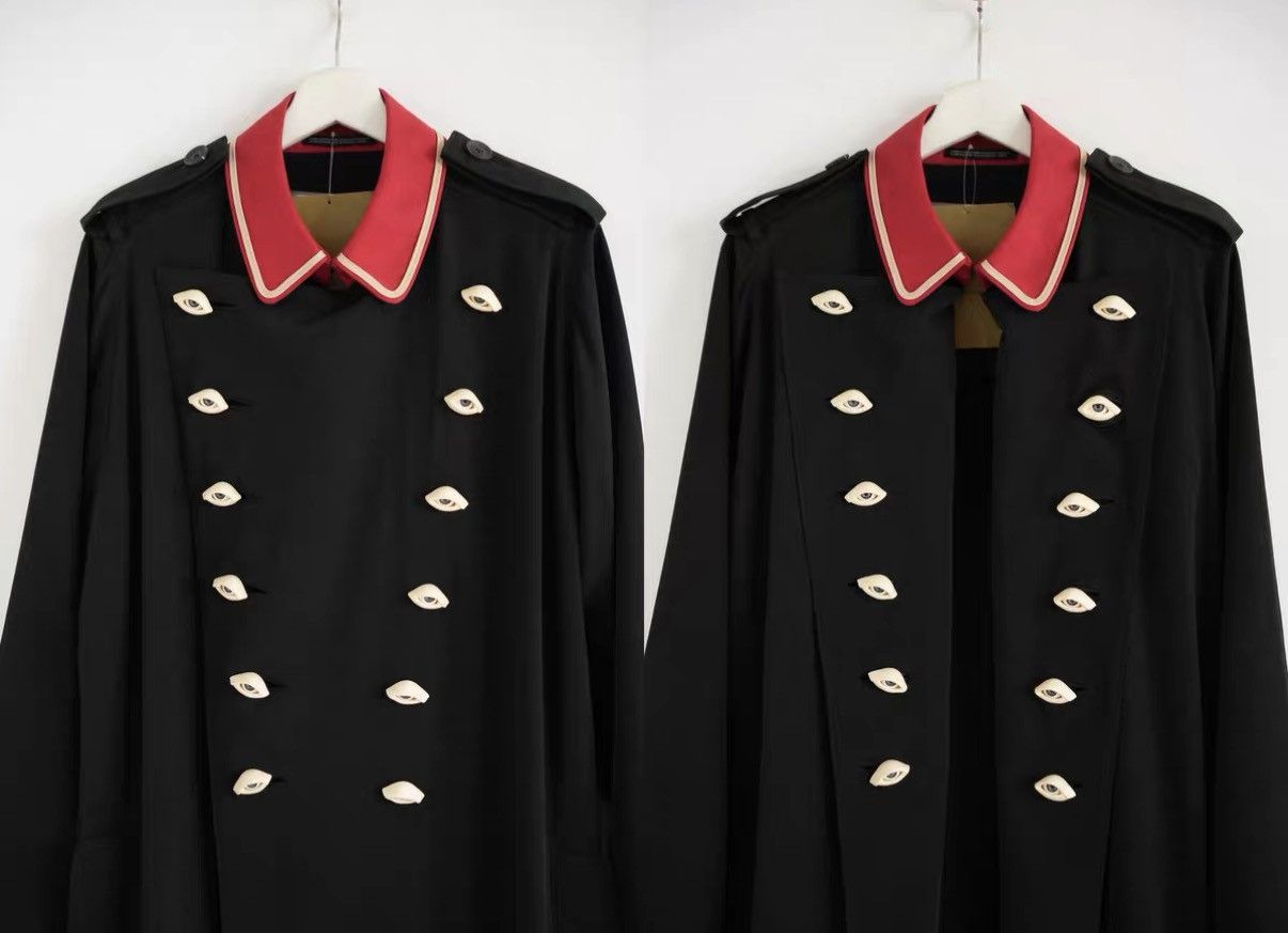 Yohji Yamamoto Yohji Yamamoto 21ss Eyeball Red Collar Napoleon Coat K4 Size US M / EU 48-50 / 2 - 4 Thumbnail