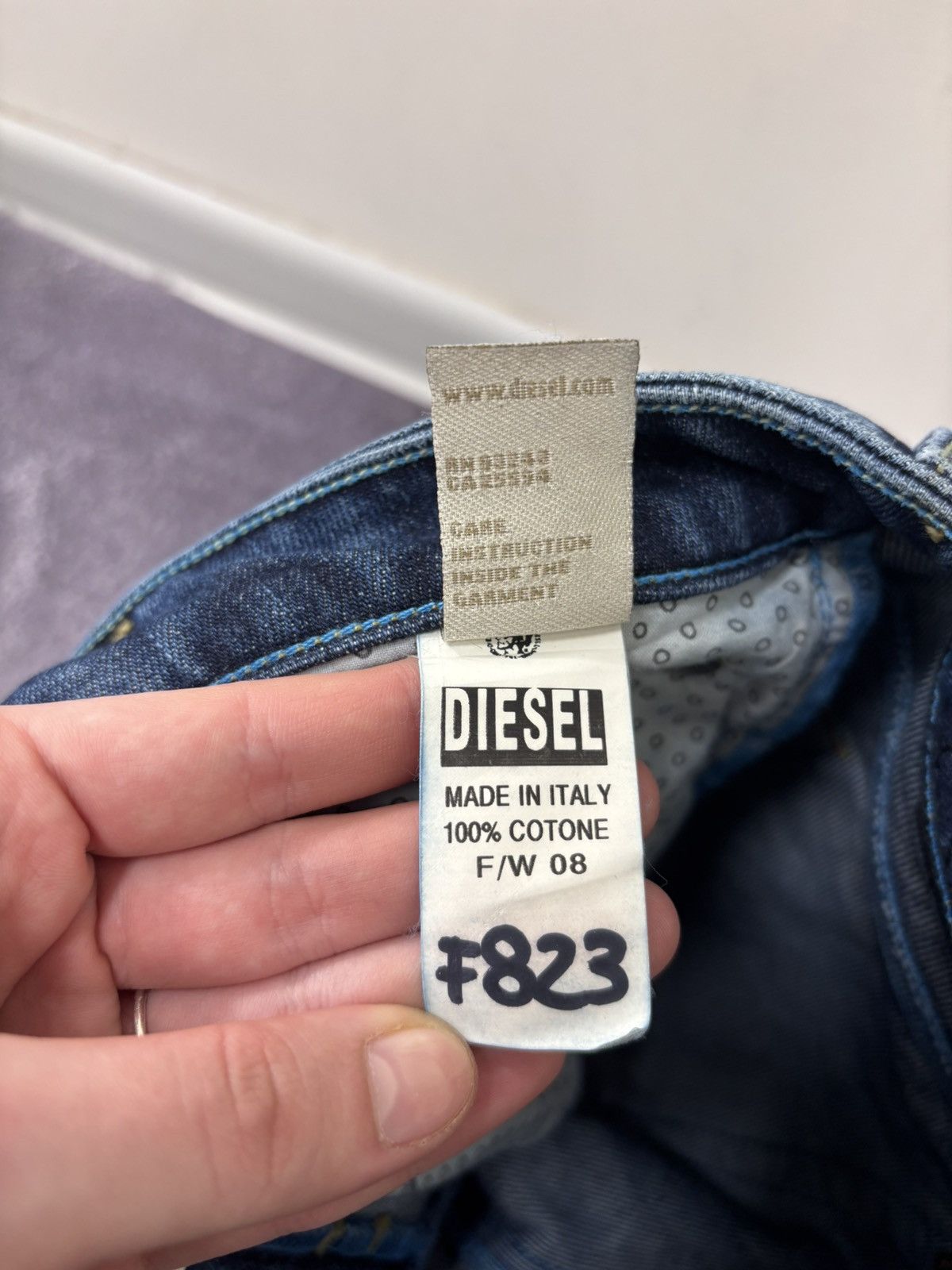 Adidas × Diesel Diesel X Adidas Sample F/W08 NWT Women’s Blue Denim Jeans Size 28" / US 6 / IT 42 - 15 Thumbnail