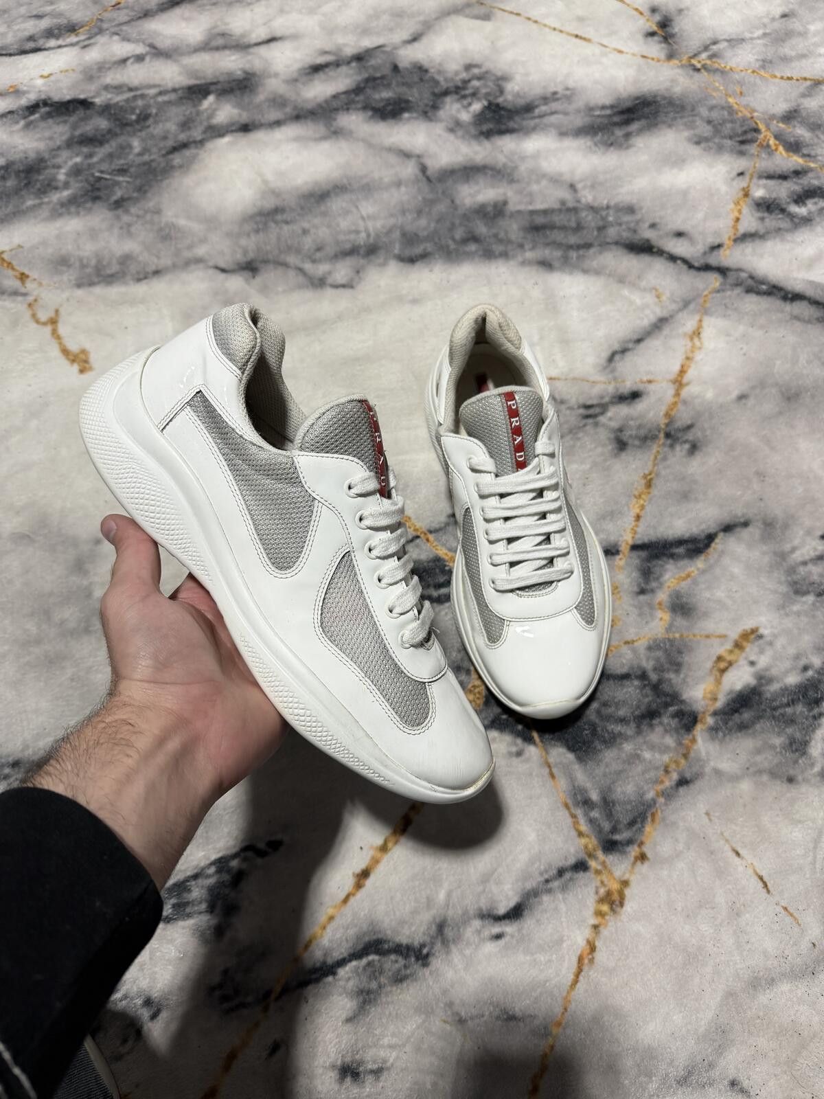 Prada Prada Americas Cup Triple White - Sz8US Size US 8 / EU 41 - 1 Thumbnail