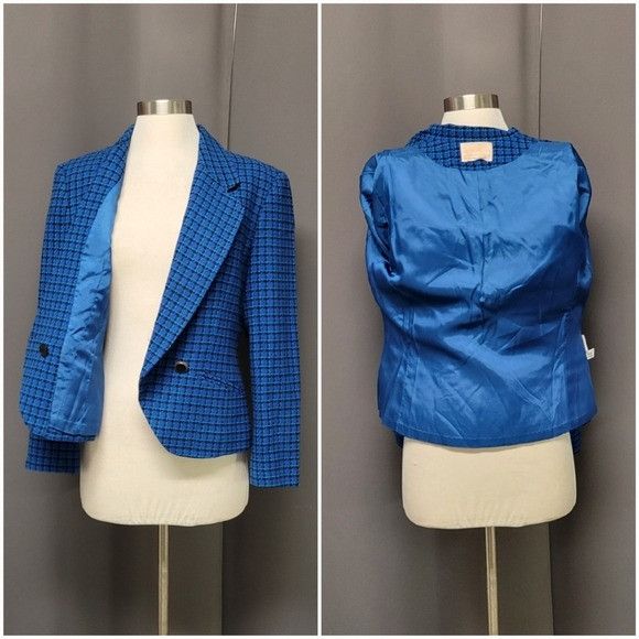 Pendleton Vintage 80s Pendleton Navy Blue Wool Preppy Acadamia Blazer Size M / US 6-8 / IT 42-44 - 3 Thumbnail