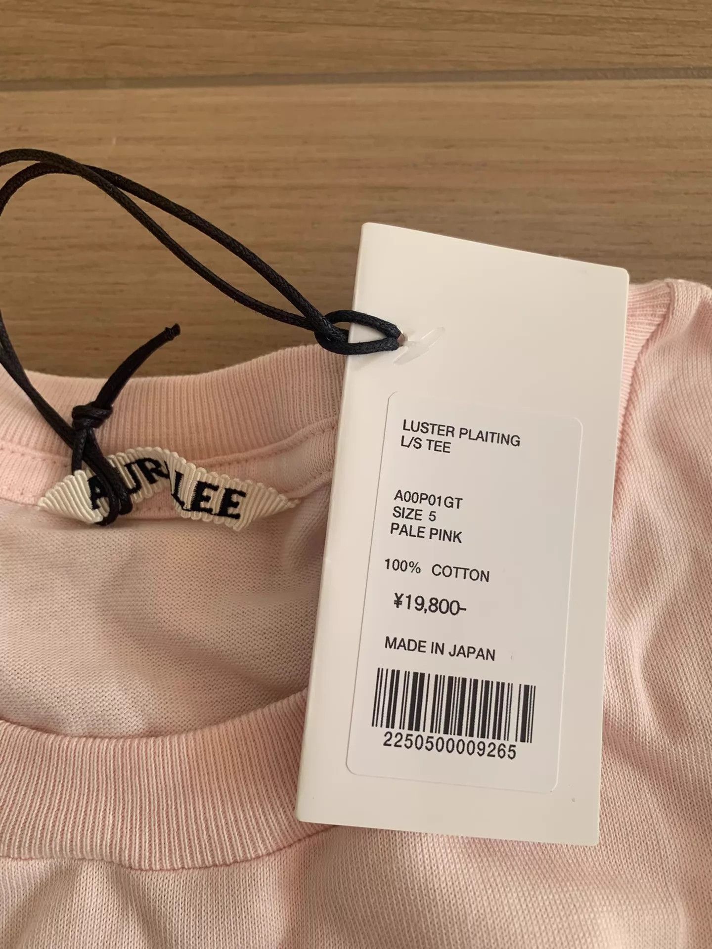 Auralee AURALEE LUSTER PLAITING Jpn Pima Cotton LS Tee Pink Size 5 Size US XXL / EU 58 / 5 - 3 Thumbnail