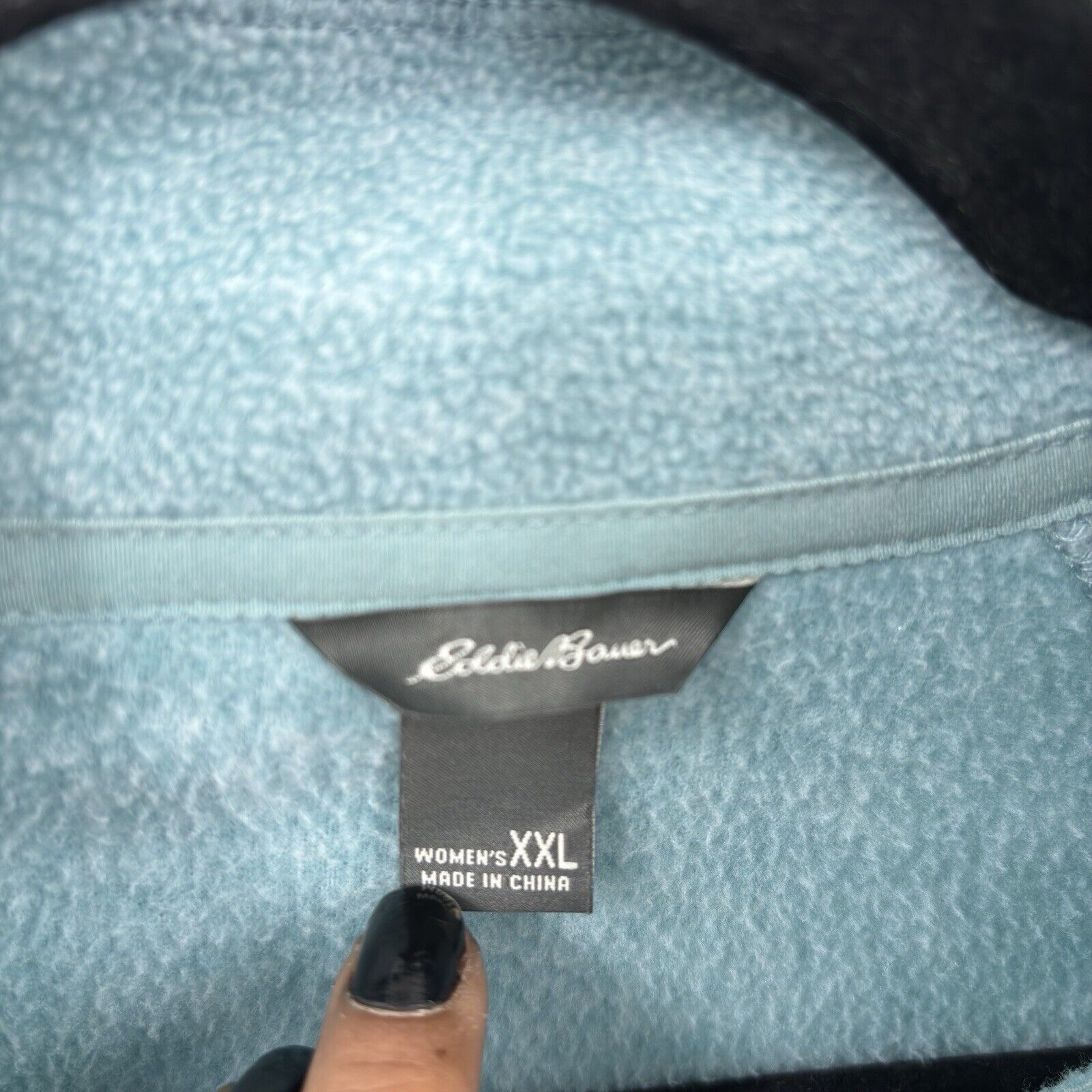 Eddie Bauer Eddie Bauer Womens XXL Sea Blue Fleece 1/4 Zip Pullover Swea Size XXL / US 16-18 / IT 52-54 - 4 Thumbnail