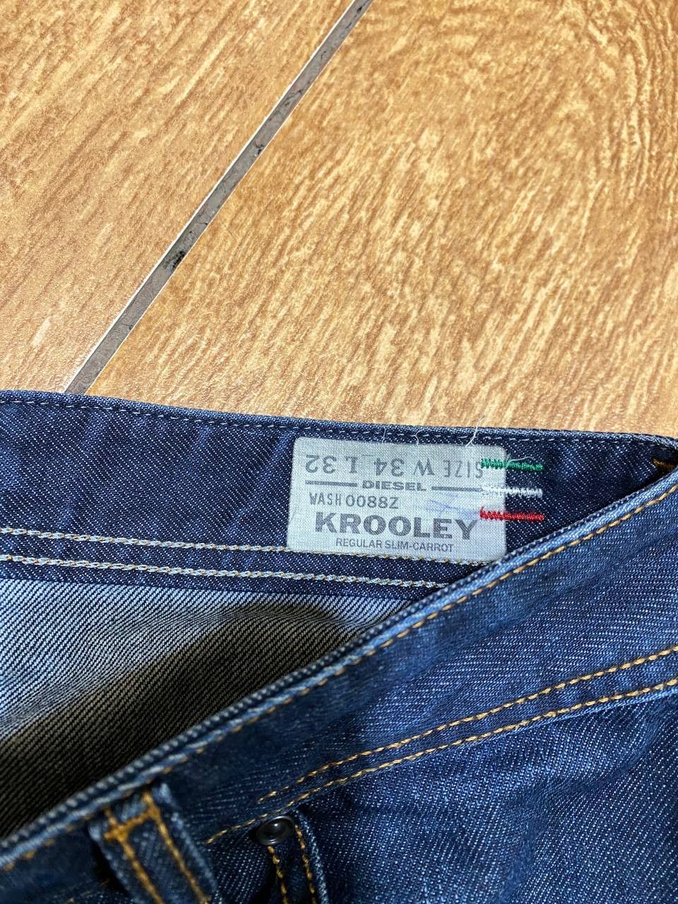 Diesel DIESEL KROOLEY Men’s Straight Fit Denim Jeans Everyday Wear Size US 34 / EU 50 - 2 Thumbnail