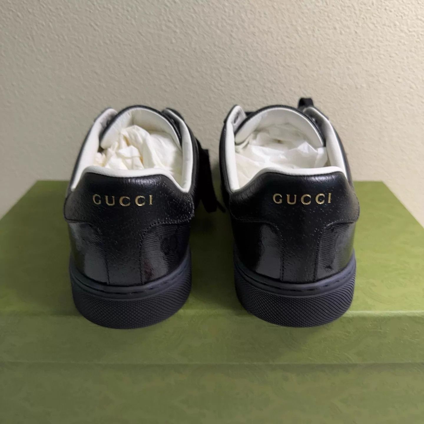 Gucci Gucci Ace black sneakers men's 39.5/43.5 Size US 6.5 / EU 39-40 - 3 Thumbnail