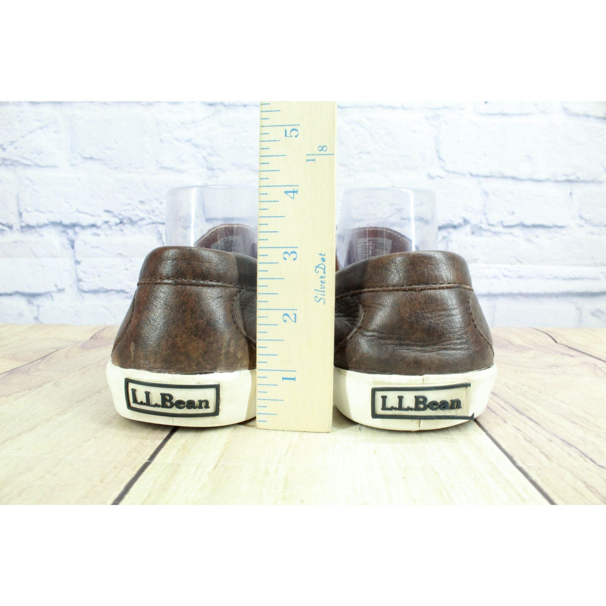 L.L. Bean LL Bean Men's Mountainville Shoes Penny Slip On Leather Brow Size US 8.5 / EU 41-42 - 7 Thumbnail