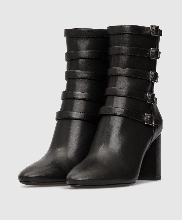 Saint Laurent Paris o1y0126 Ankle Boots in Black Size US 5 / IT 35 - 3 Thumbnail