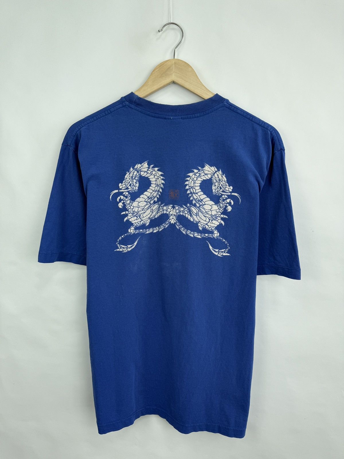Stussy × Vintage 🇯🇵🐲 Vintage 90s Stussy Dragon Japan Retro T-Shirt Rare Y2K Size US M / EU 48-50 / 2 - 4 Thumbnail