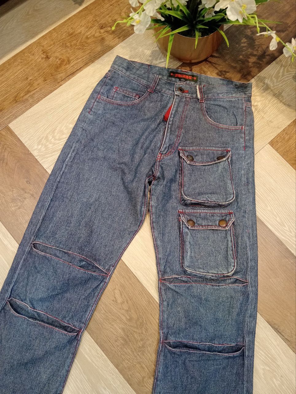 291295=Homme 291295 HOMME JAPAN 7 POCKET DENIM JEANS - SIZE 1 BLUE Size US 29 - 4 Thumbnail