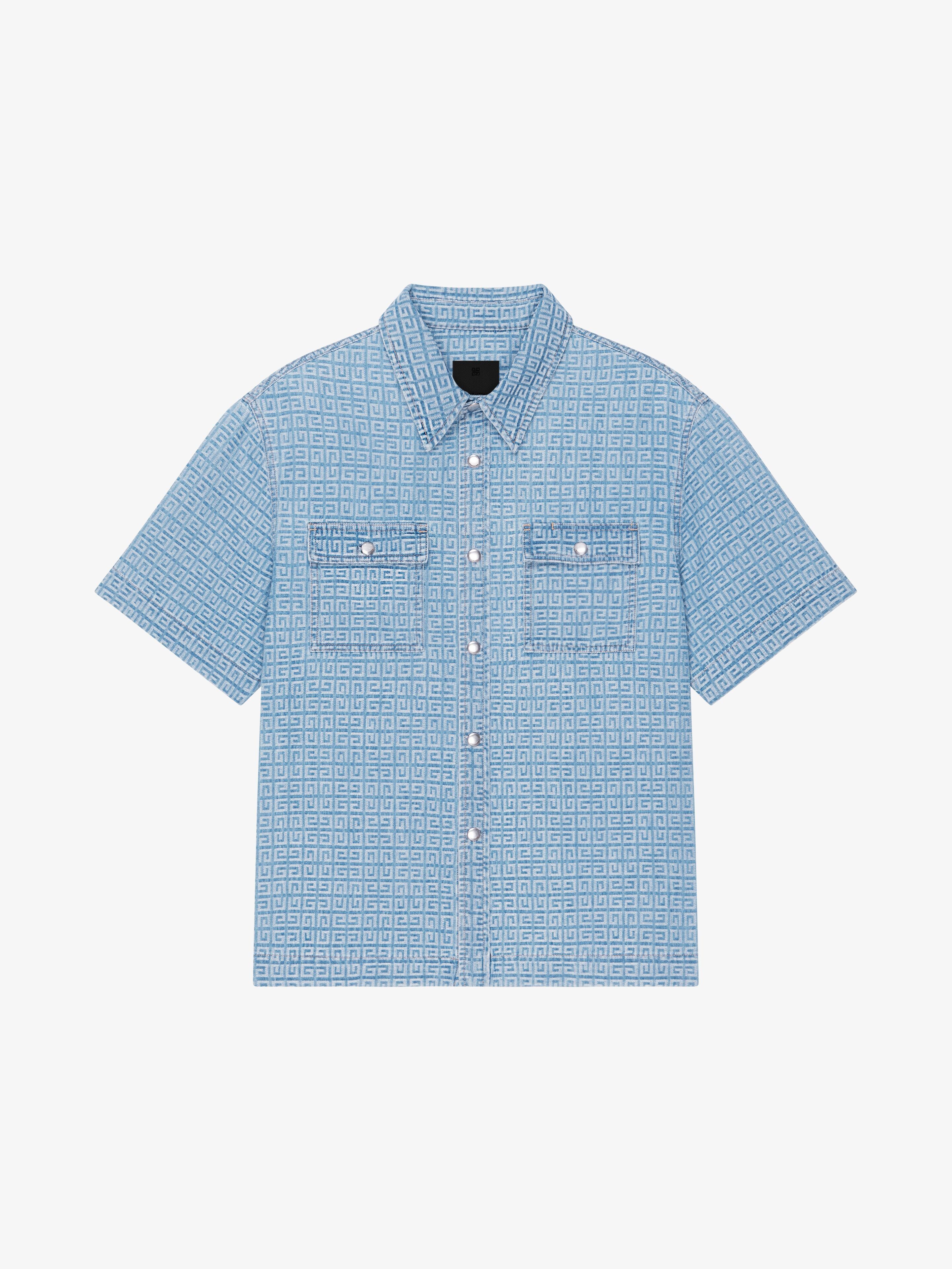 Givenchy BOXY FIT SHIRT IN 4G DENIM Size US XS / EU 42 / 0 - 1 Thumbnail