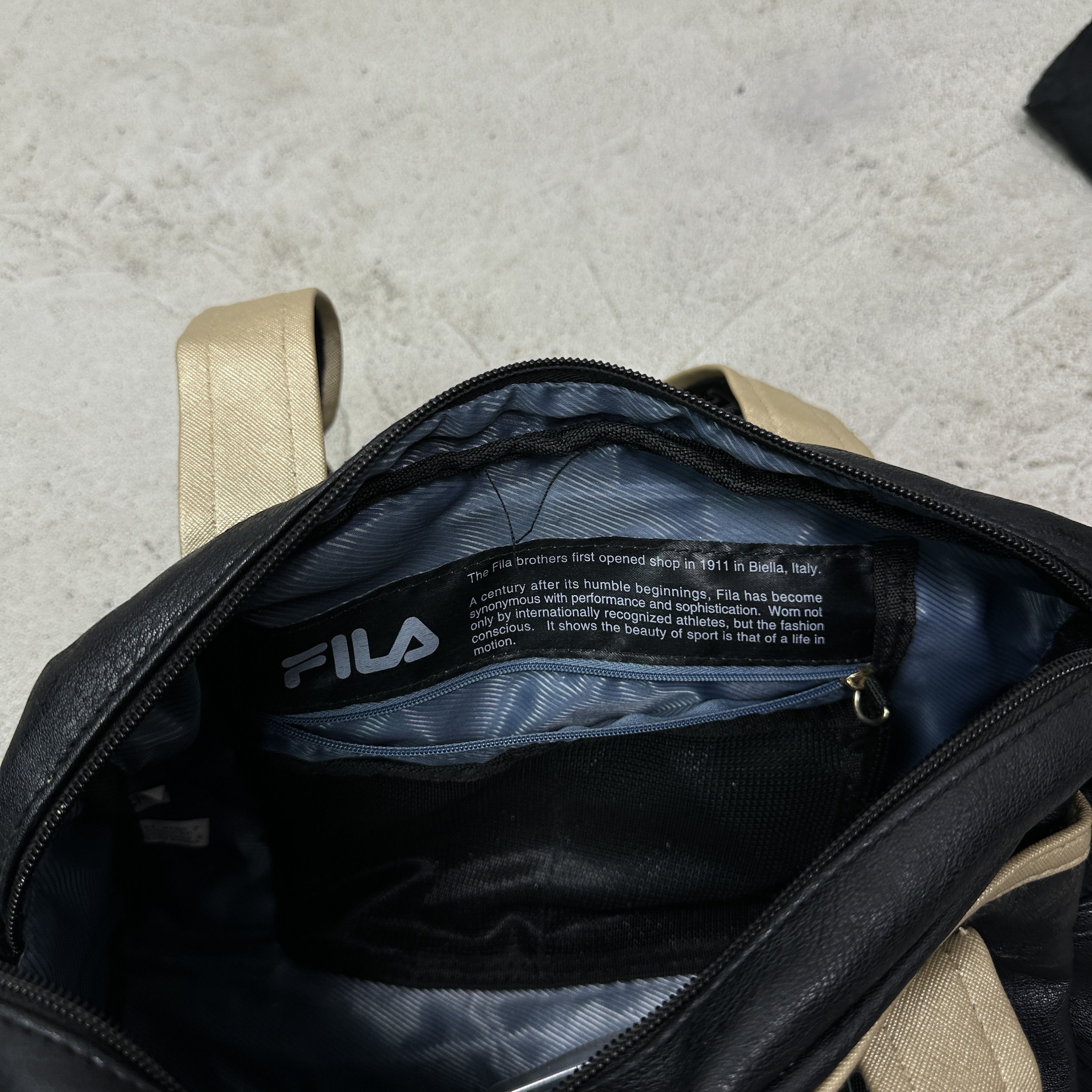 Fila Vintage Leather Fila Bowling Bag Made in Italy Y2K Size ONE SIZE - 6 Thumbnail