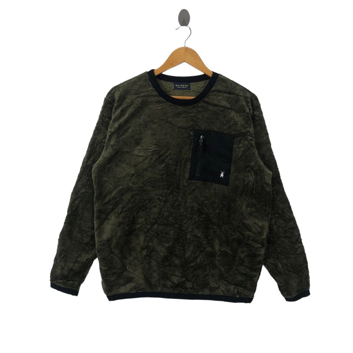 image of Macbeth Jeans Company Fleece Sherpa in Green, Men's (Size Large)