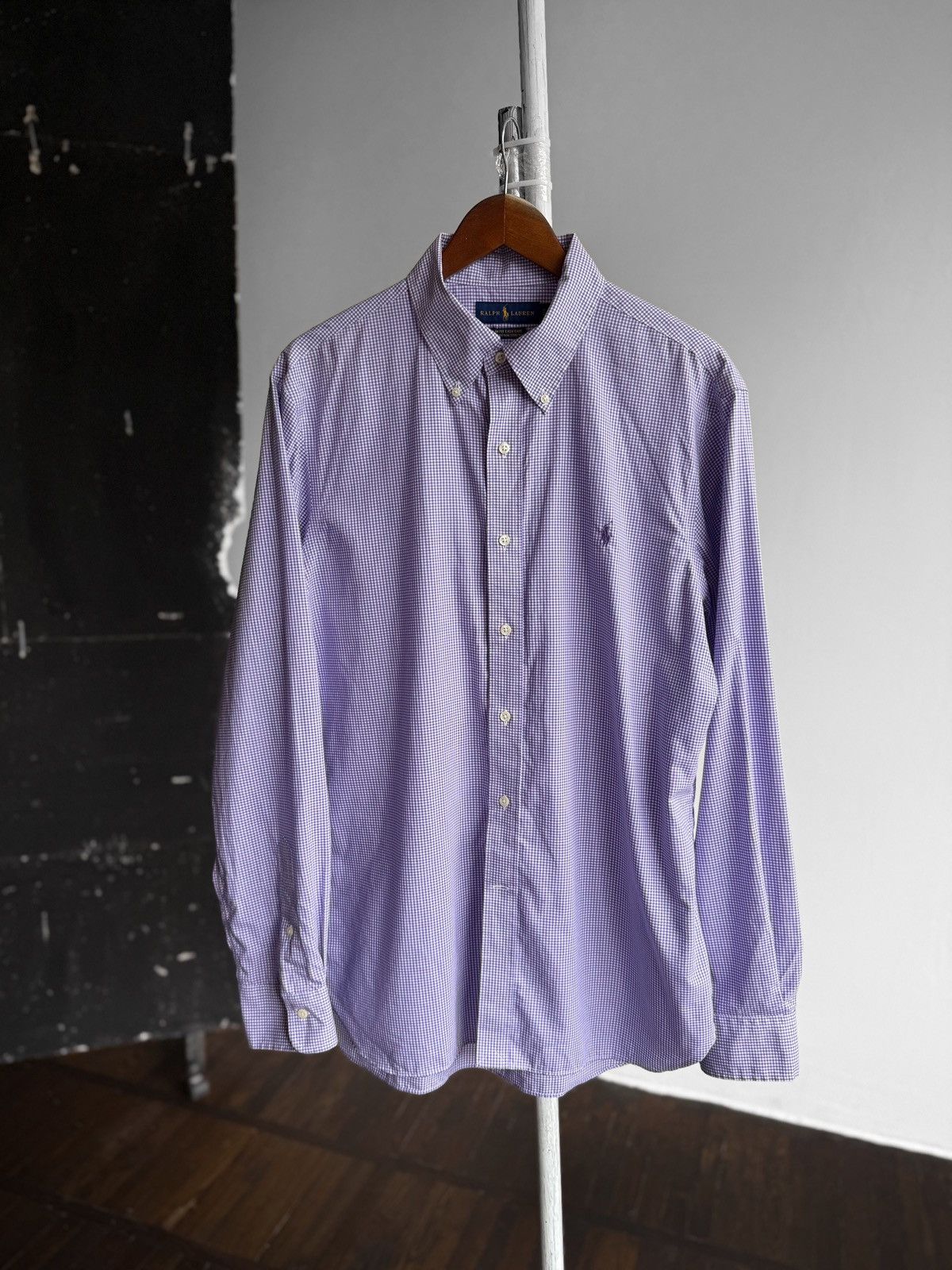 Ralph Lauren Ralph Lauren Mens Slim Checked Stretch LS Button Down Shirt Size US L / EU 52-54 / 3 - 5 Thumbnail