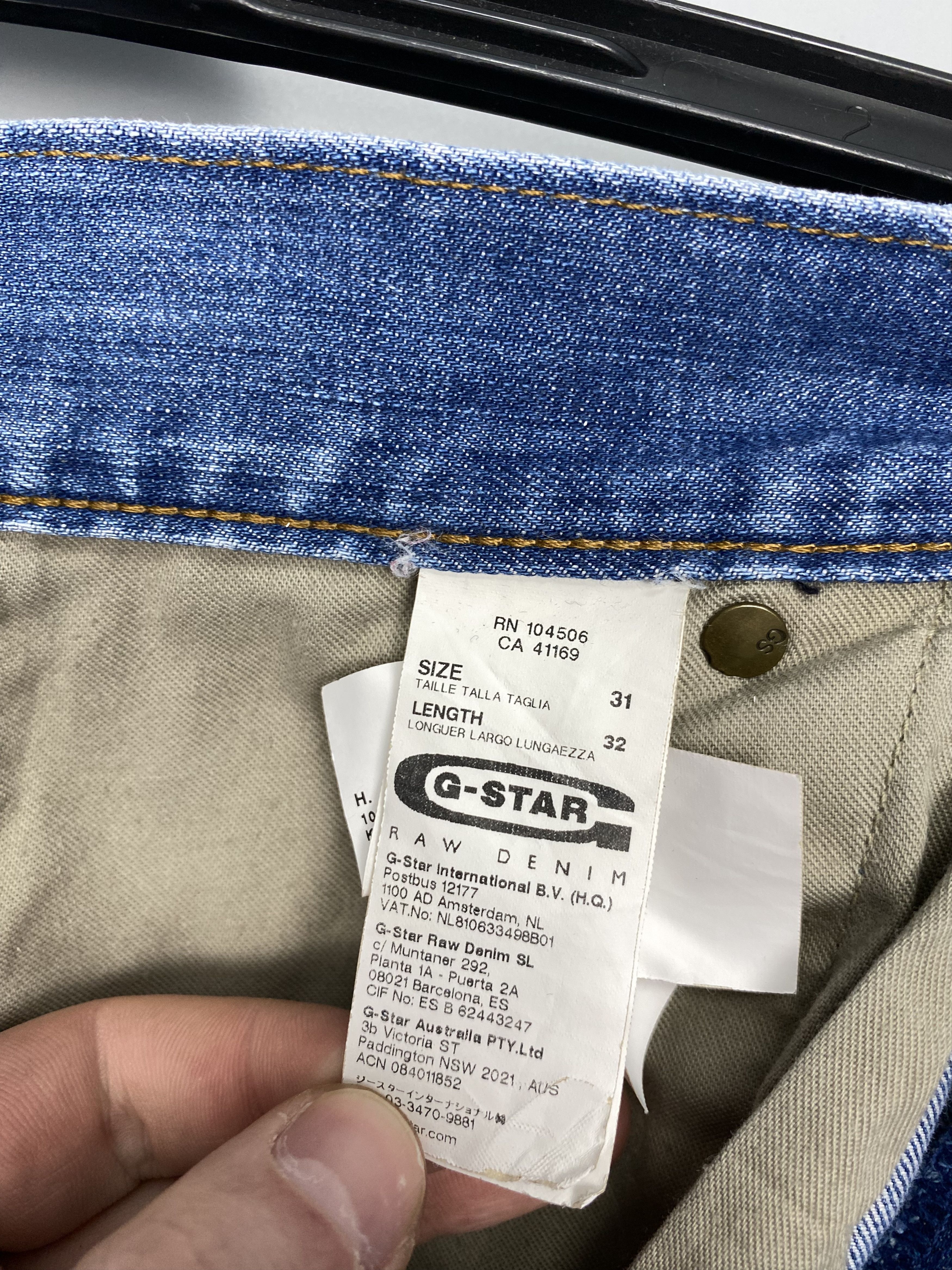 G-Star G-Star Raw Vintage Denim Blue Jeans W31 L32 Size US 31 - 10 Thumbnail