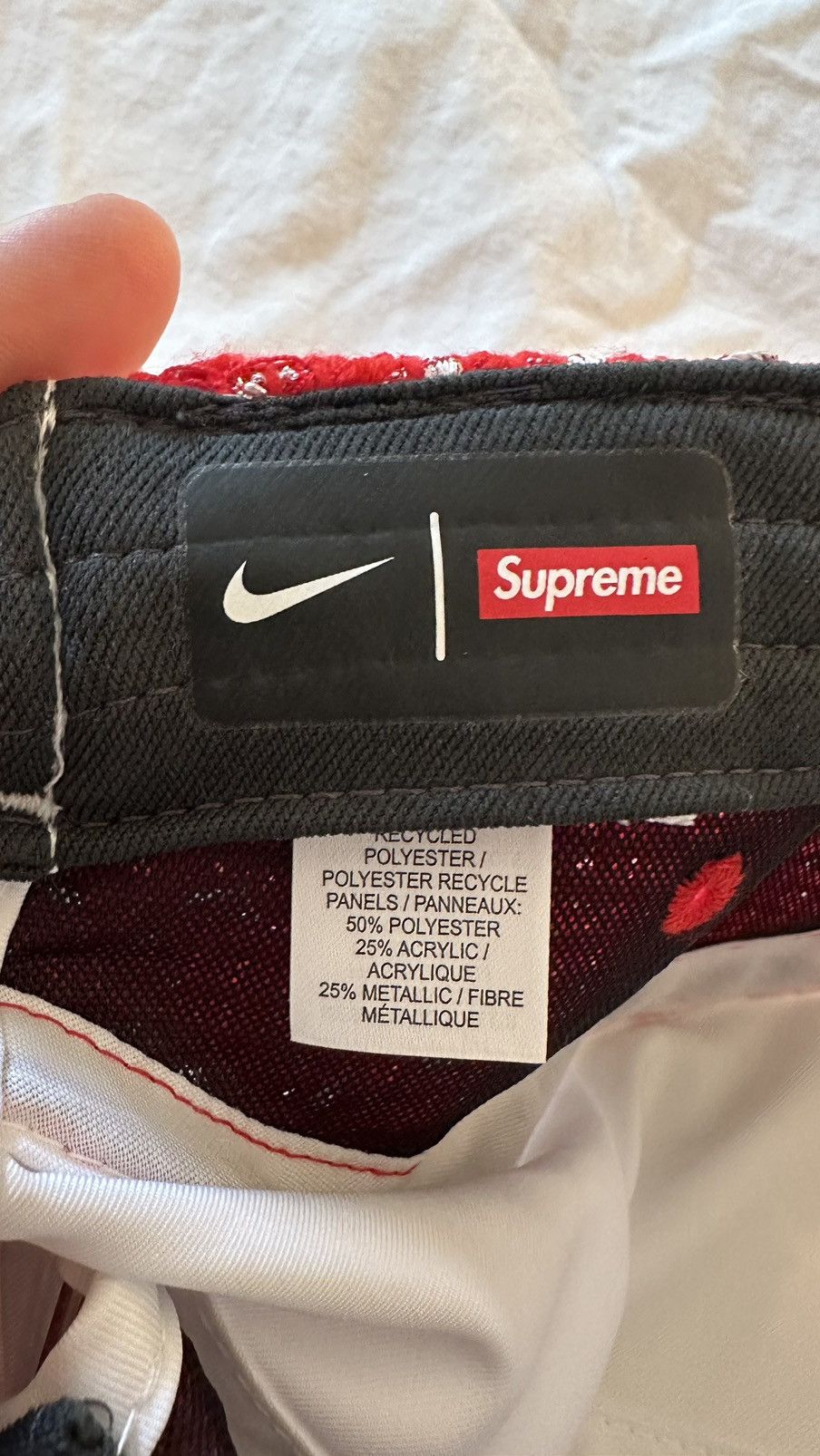 Nike × Supreme Supreme Nike Boucle Running Hat Size ONE SIZE - 7 Thumbnail
