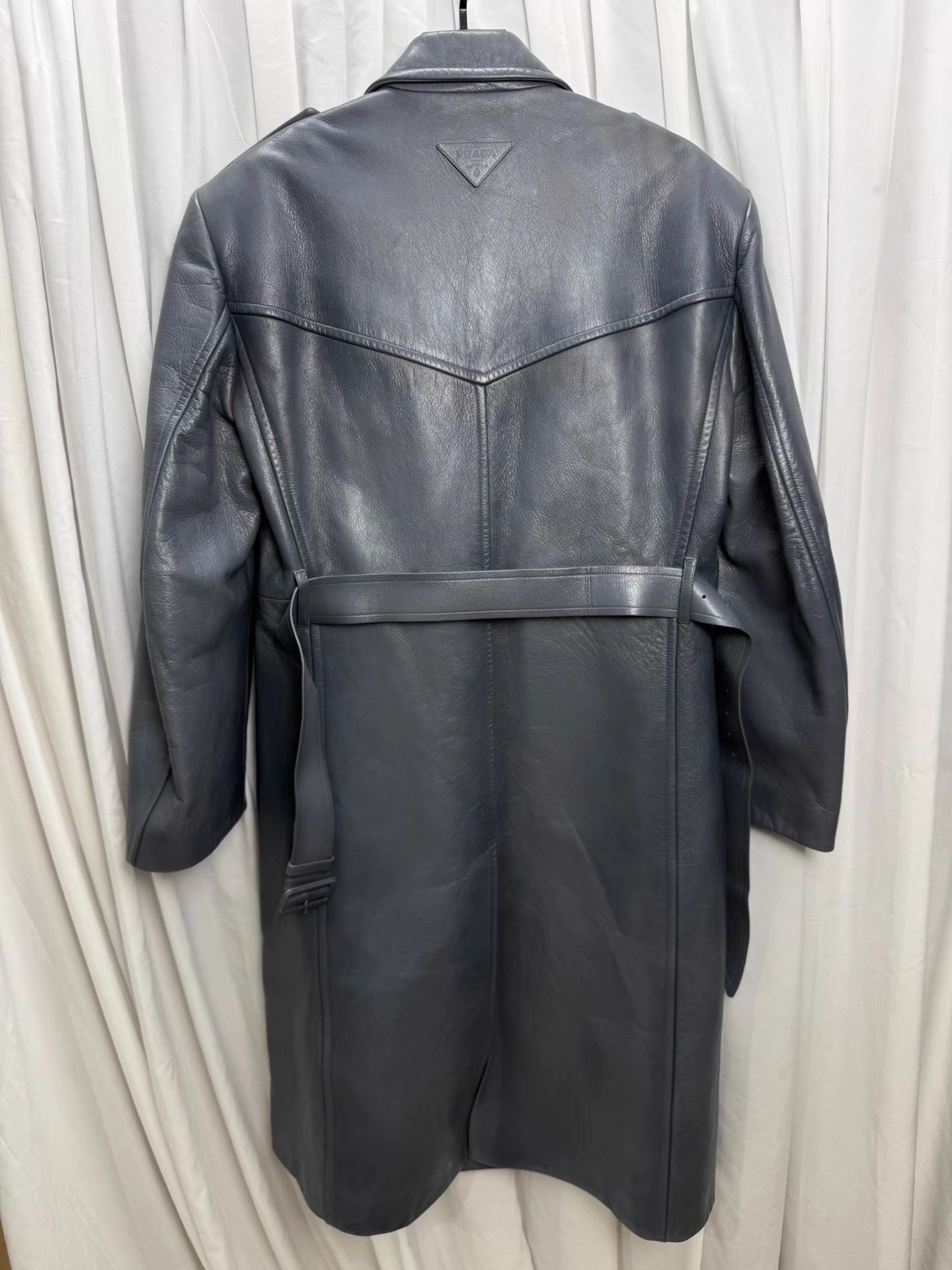 Prada PRADA RAF SIMONS Burnished Wide Shoulder Leather Jacket K20 Size US S / EU 44-46 / 1 - 5 Thumbnail