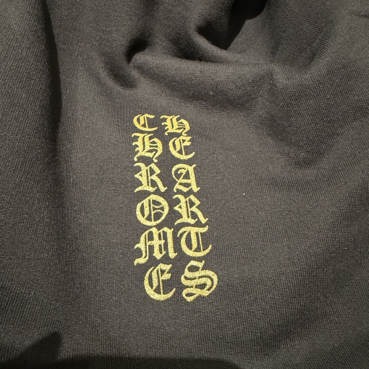 Chrome Hearts Chrome Hearts Black& Gold Glitter Script Zip Up Hoodie Size US XL / EU 56 / 4 - 4 Thumbnail