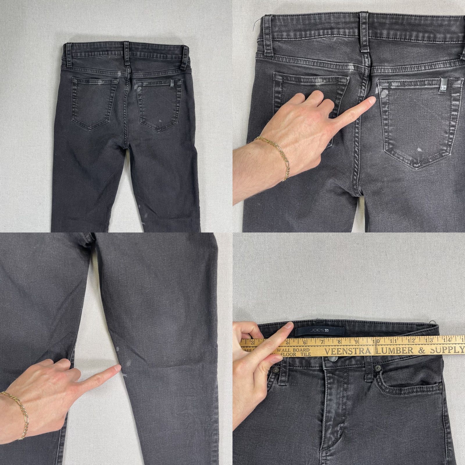 Vintage **Women Size 27 Black Skinny Jeans Mid Rise Zipper** User: Women Size 27 Black Skinny Jeans Mid Rise Zipper Size 27" / US 4 / IT 40 - 8 Thumbnail