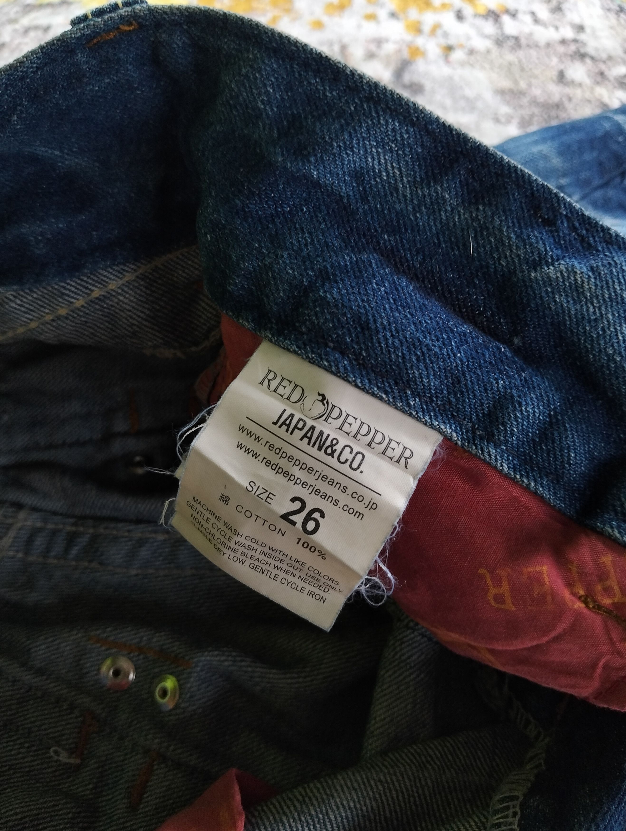 Tornado Mart Japanese Red Pepper Flared Bootcut Low Rise Jeans Size 26" / US 2 / IT 38 - 14 Thumbnail