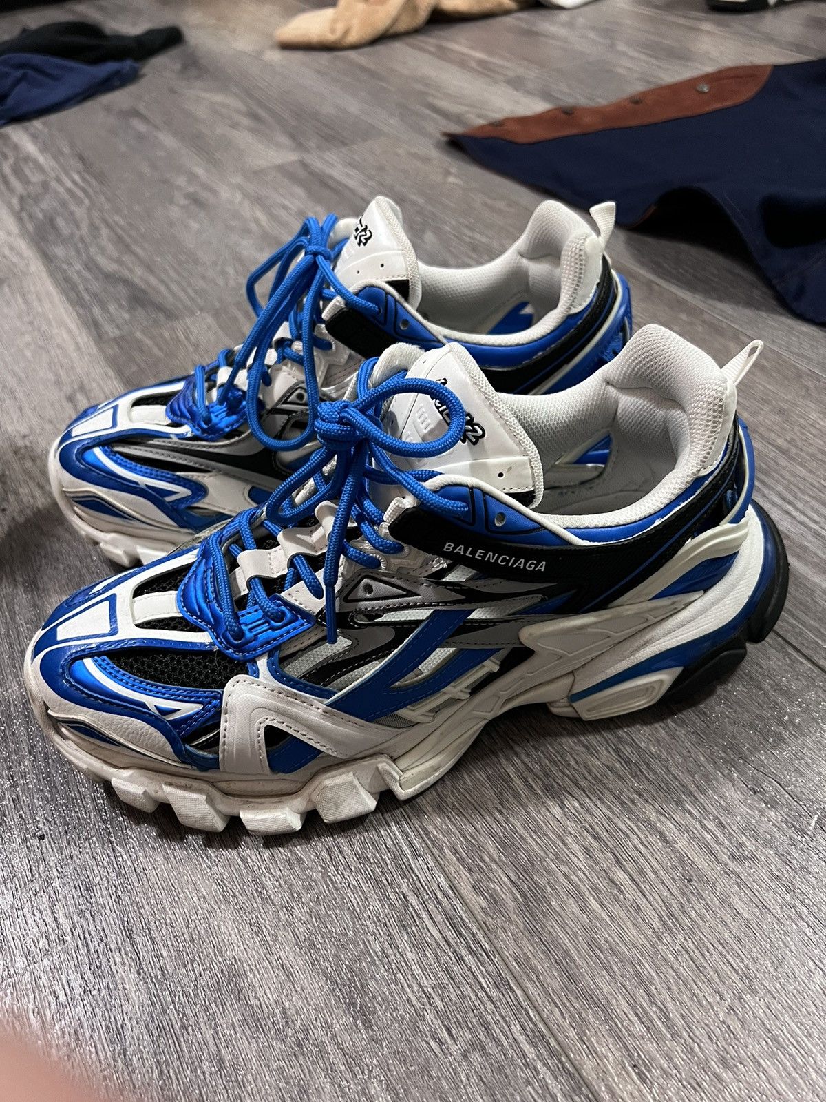 Balenciaga Balenciaga Track 2 sneakers size 8 blue/grey/white 