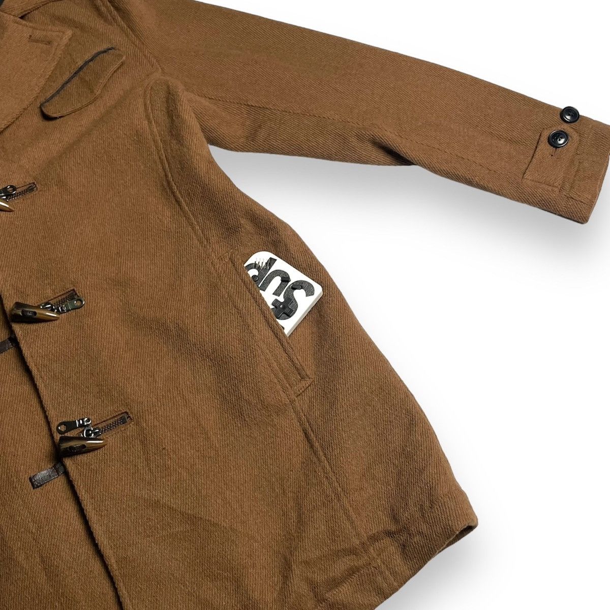 In The Attic 🇯🇵 IN THE ATTIC WOOL DUFFLE COAT HEAVY JACKET Size US L / EU 52-54 / 3 - 6 Thumbnail
