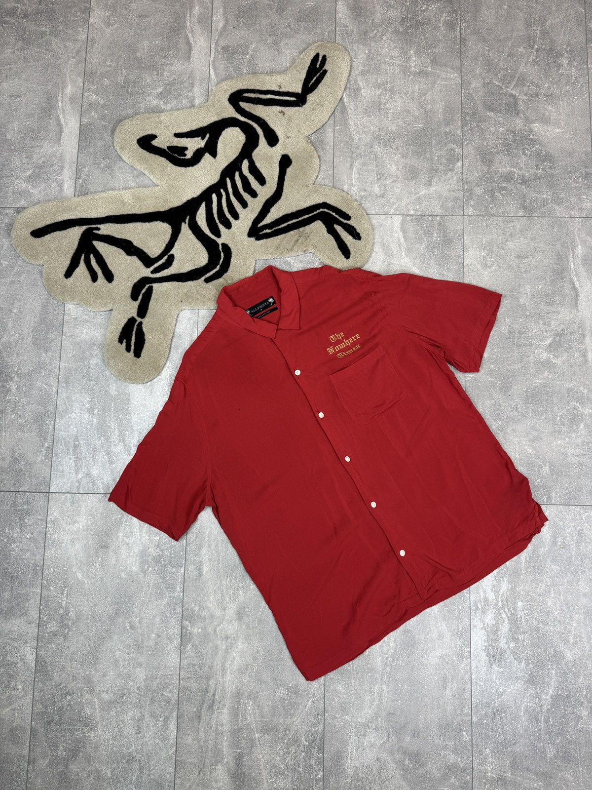 Allsaints Mens Vintage AllSaints oblivion ss Hawaiian shirts button up Size US M / EU 48-50 / 2 - 1 Thumbnail