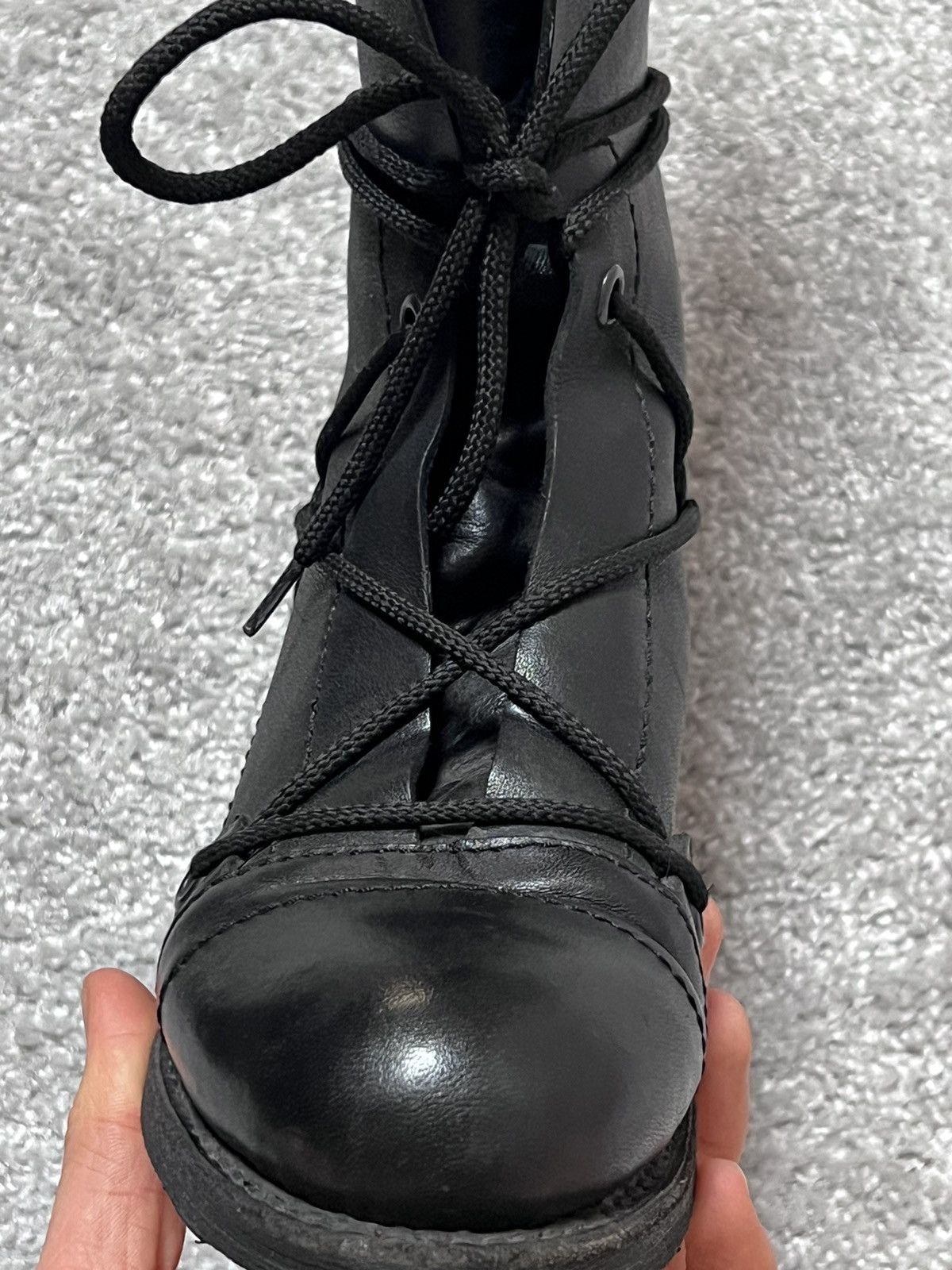 Dirk Bikkembergs Dirk Bikkembergs Black Combat Square Lace High Boots Size 36 Size US 6 / IT 36 - 9 Thumbnail