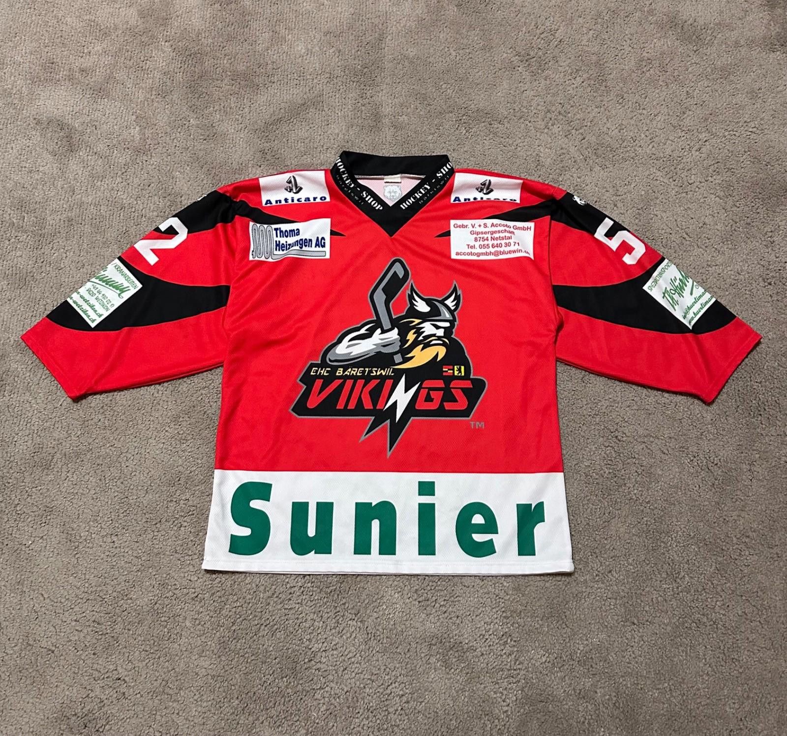 Designer EHC Dürnten Vikings Hockey Jersey Shirt Sz S Size ONE SIZE - 1 Thumbnail