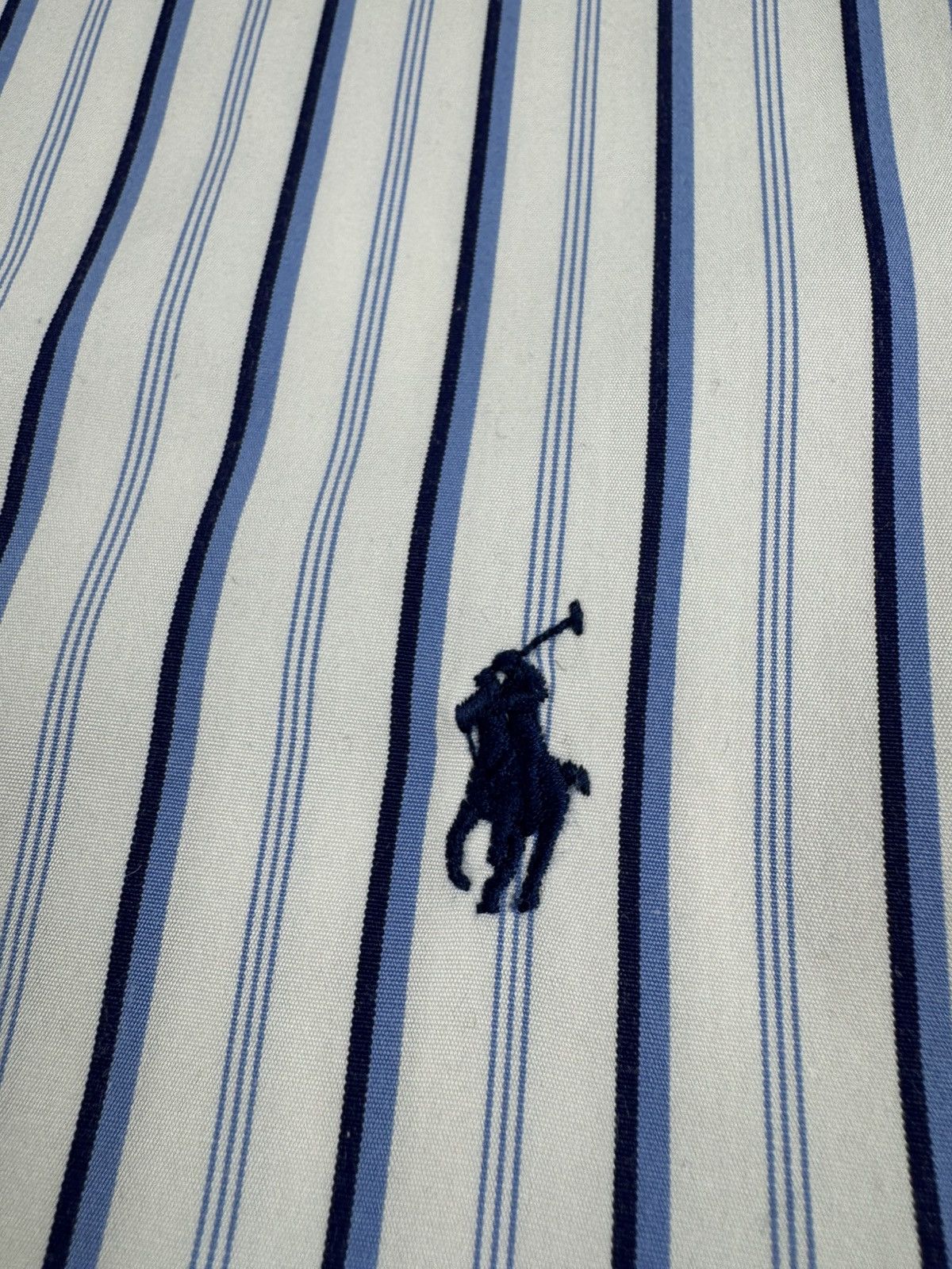 Polo Ralph Lauren Polo Ralph Lauren Blue Striped Blank Longsleeve Button Shirt Size US XL / EU 56 / 4 - 8 Thumbnail