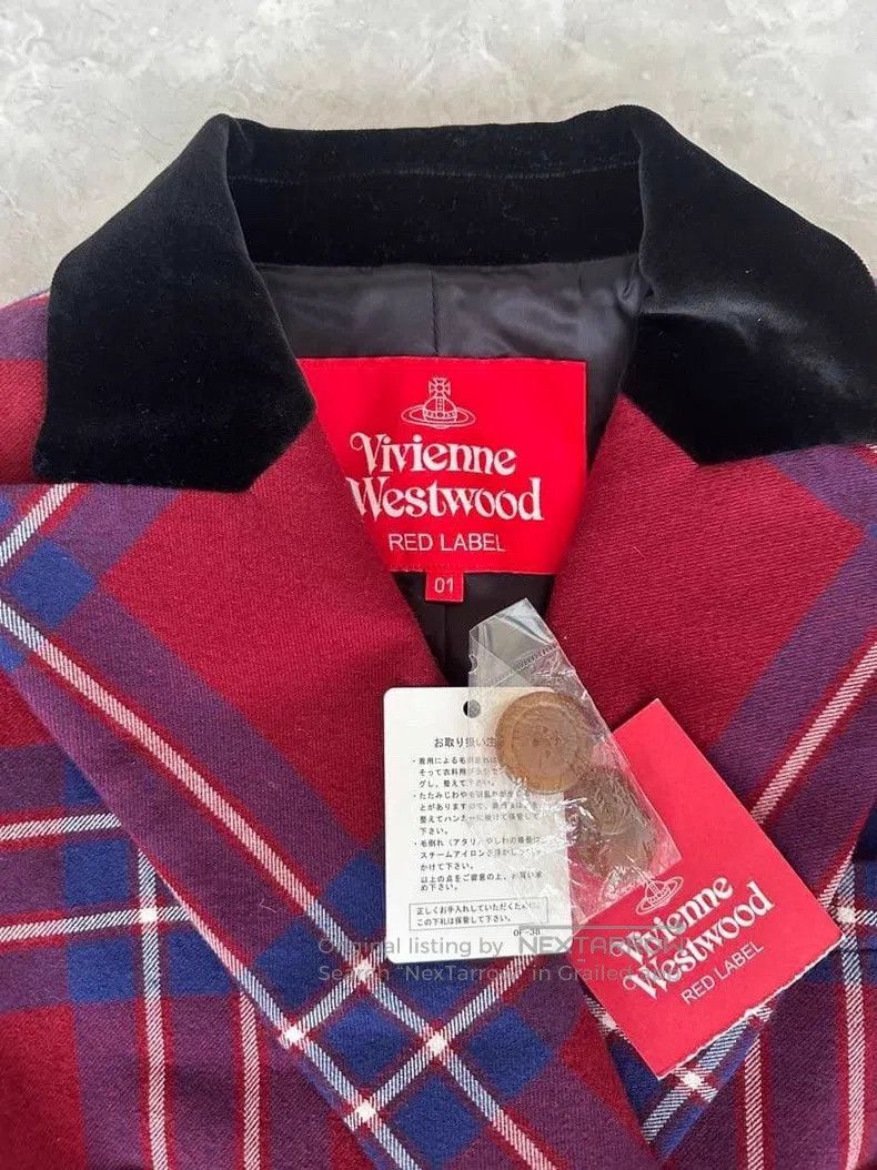 Vivienne Westwood Vivienne Westwood Red Plaid Suit Jacket Size S / US 4 / IT 40 - 2 Thumbnail