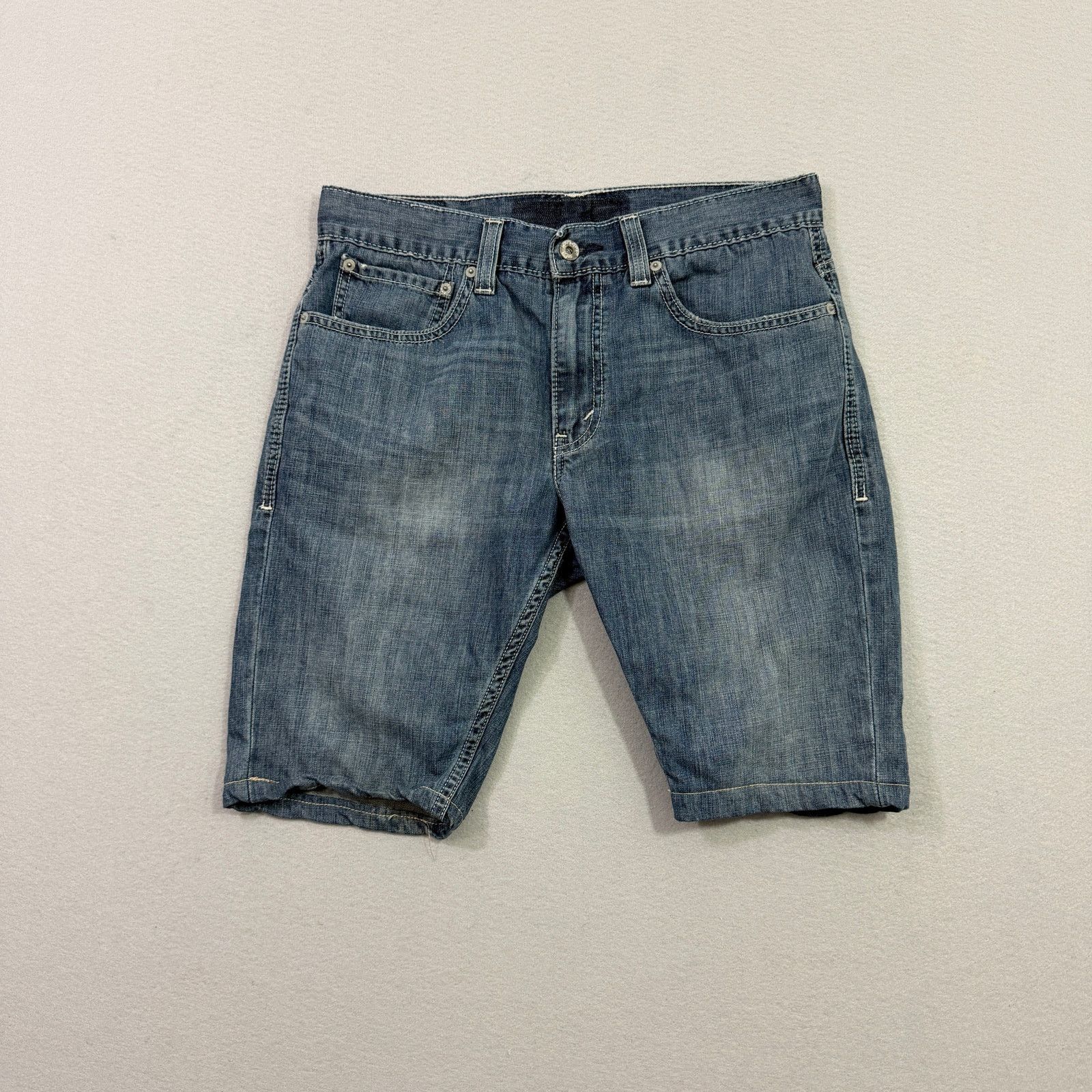 Levi's Vintage Levis 511 Jean Shorts Mens 33 Blue 11" Inseam Skinny Size US 33 - 1 Thumbnail